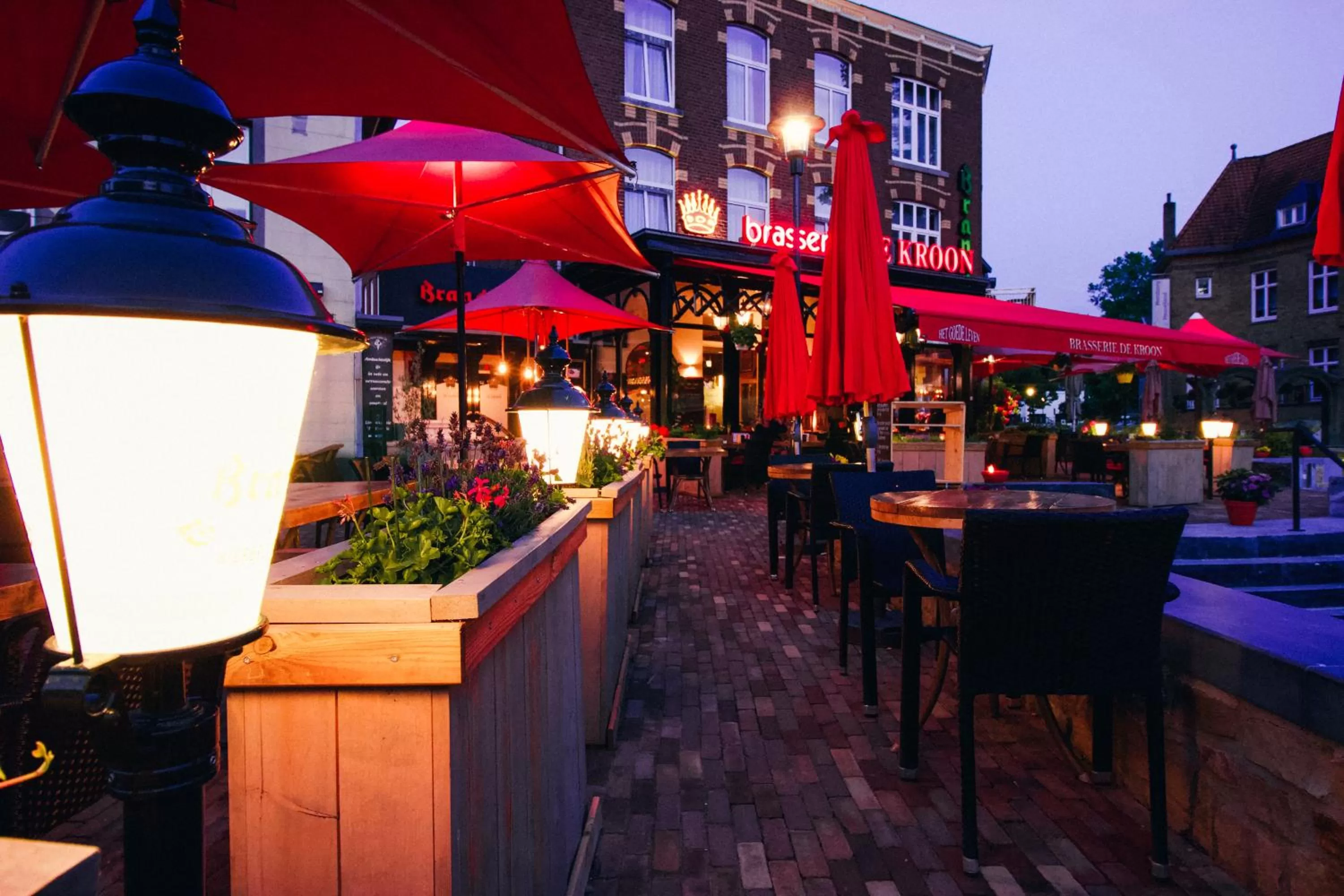Garden view in Hotel Brasserie de Kroon