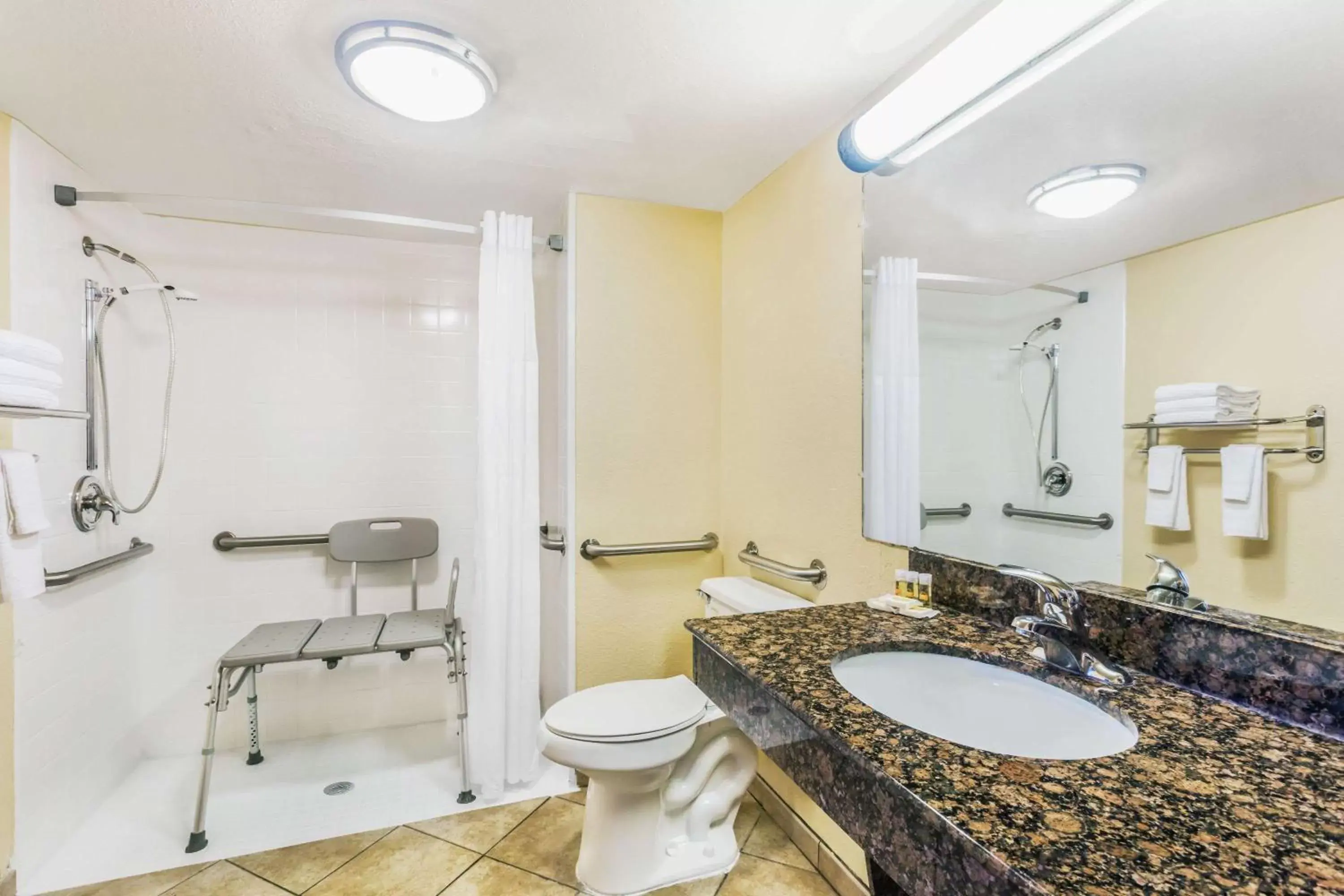 Bathroom in Days Inn by Wyndham Fort Lauderdale-Oakland Park Airport N