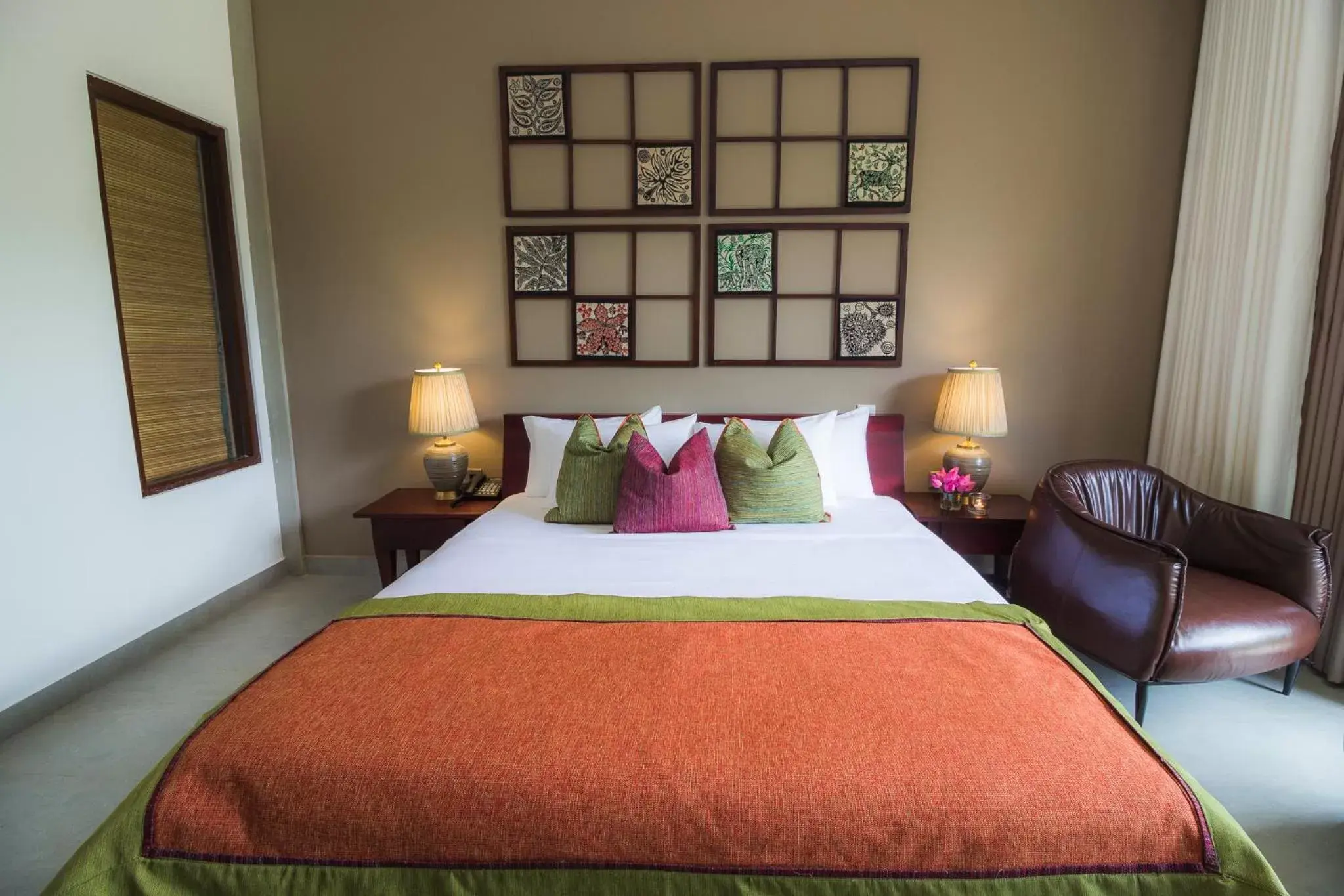 Bedroom, Bed in Sigiriana Resort by Thilanka