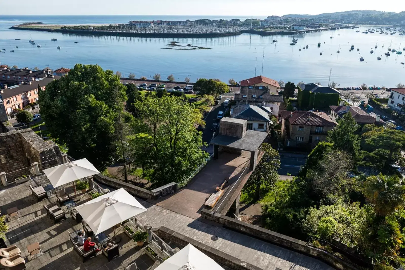 River view, Bird's-eye View in Parador de Hondarribia