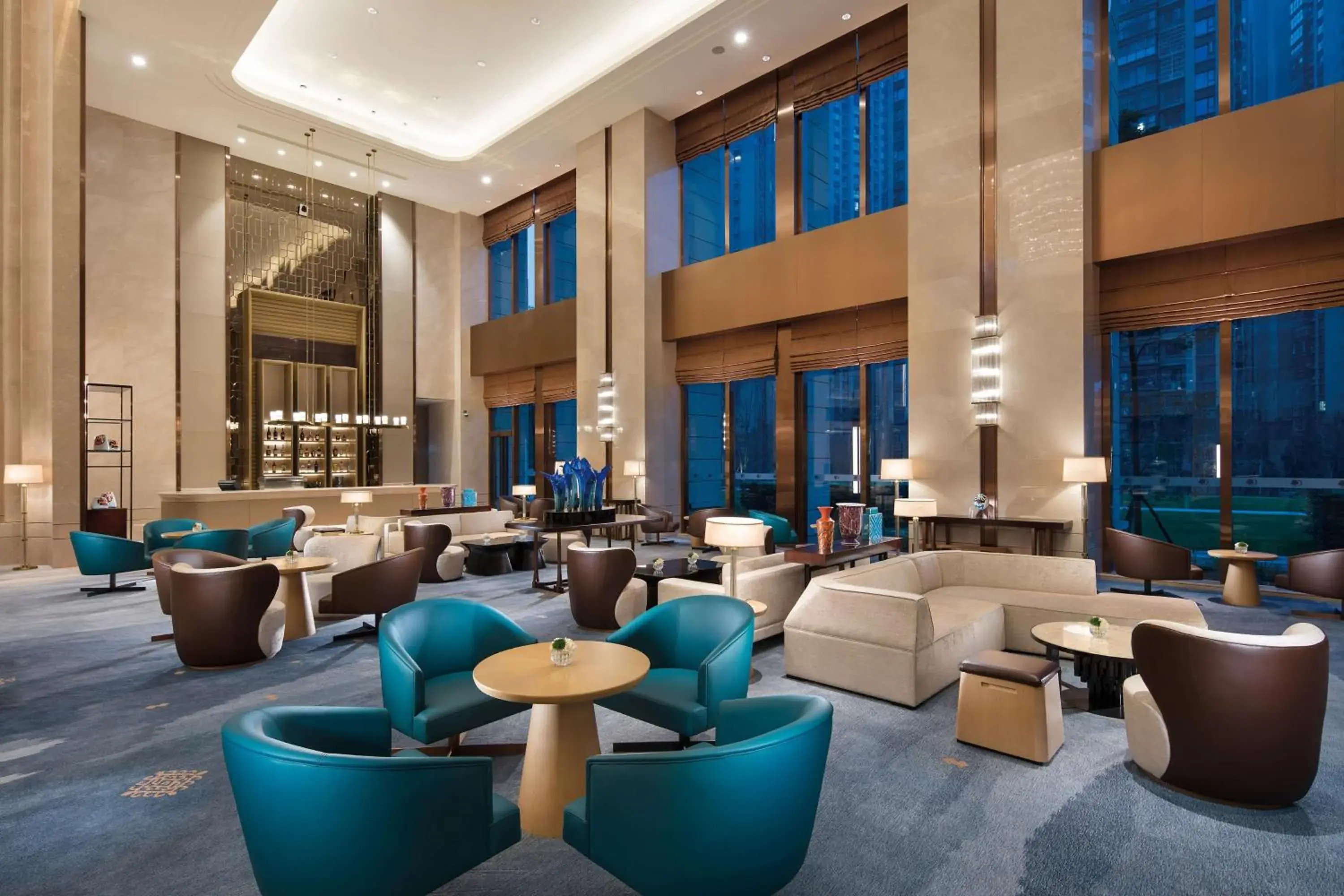 Lobby or reception, Lounge/Bar in DoubleTree by Hilton Chengdu Longquanyi