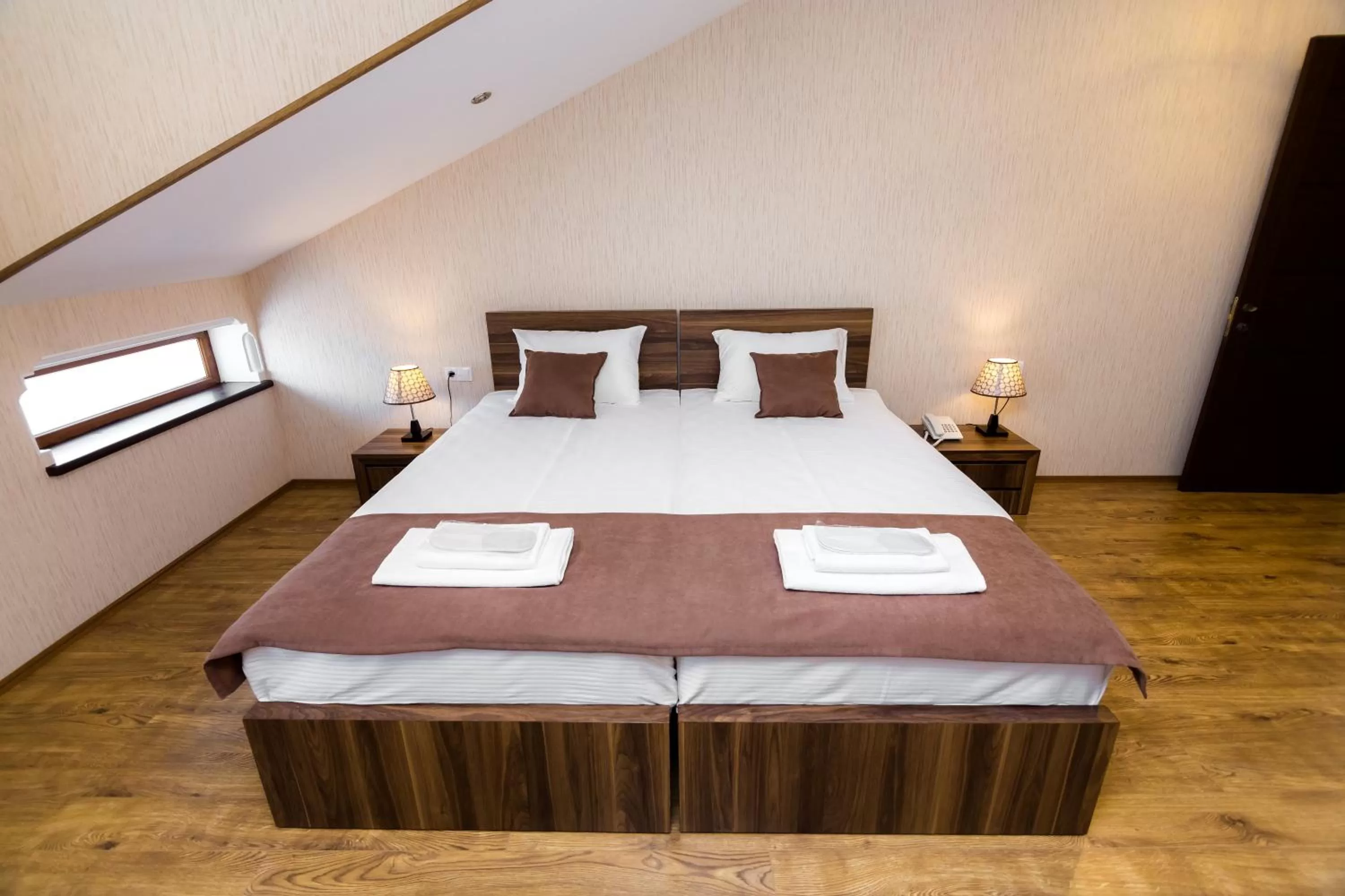 Bed in Elia Palace Hotel