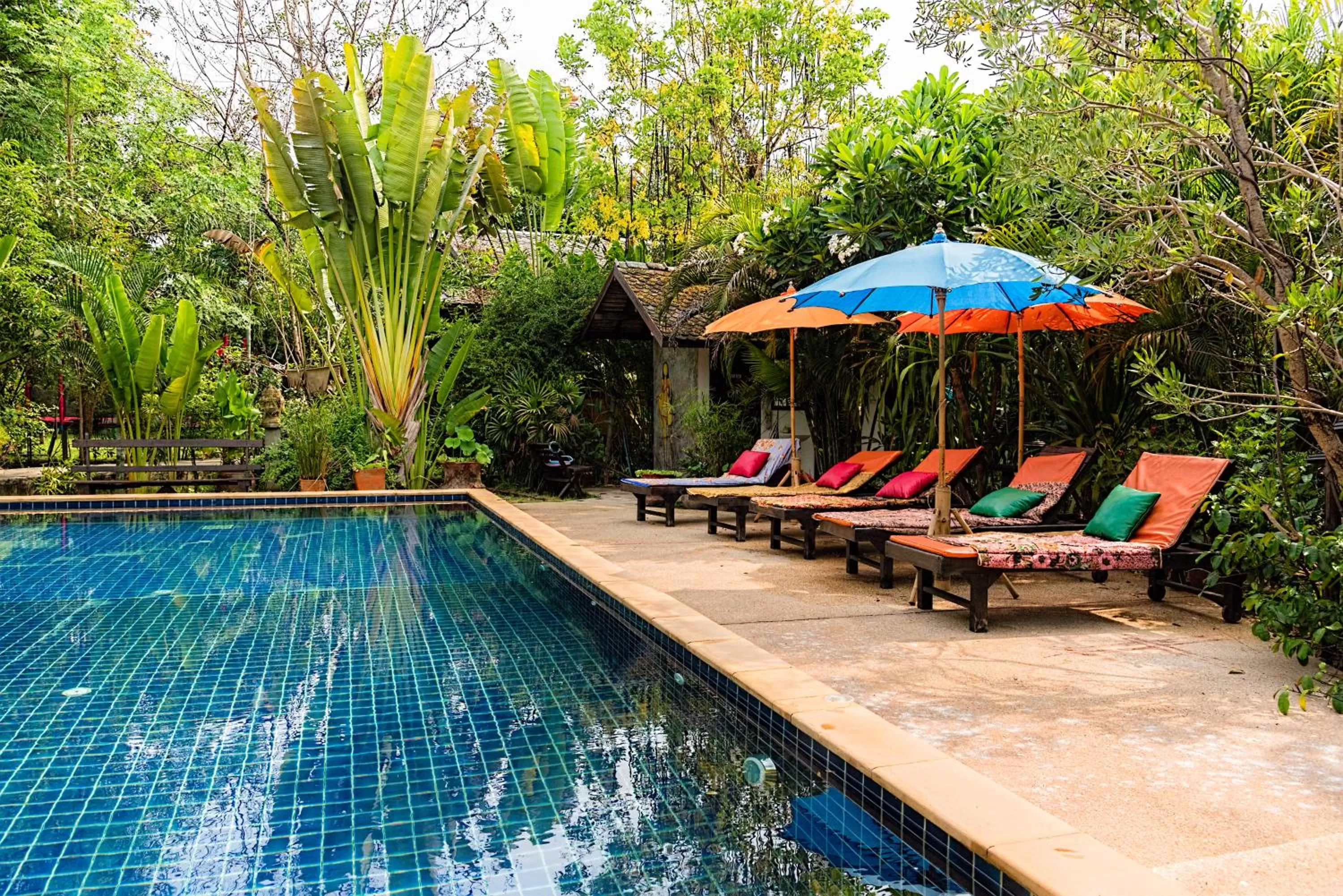 Pool view in Little Village Chiang Mai