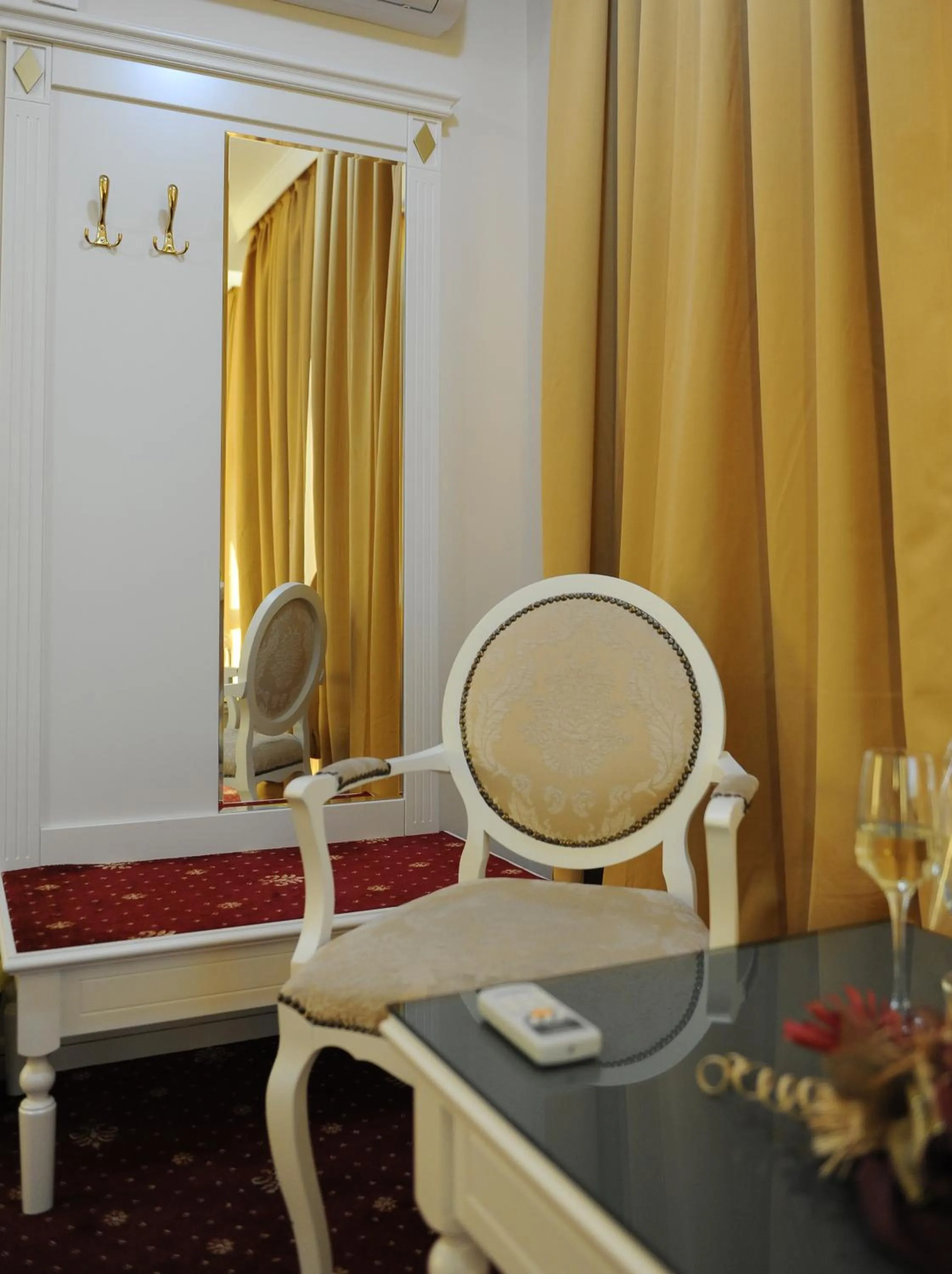 Seating area, Bed in Millenium Palace