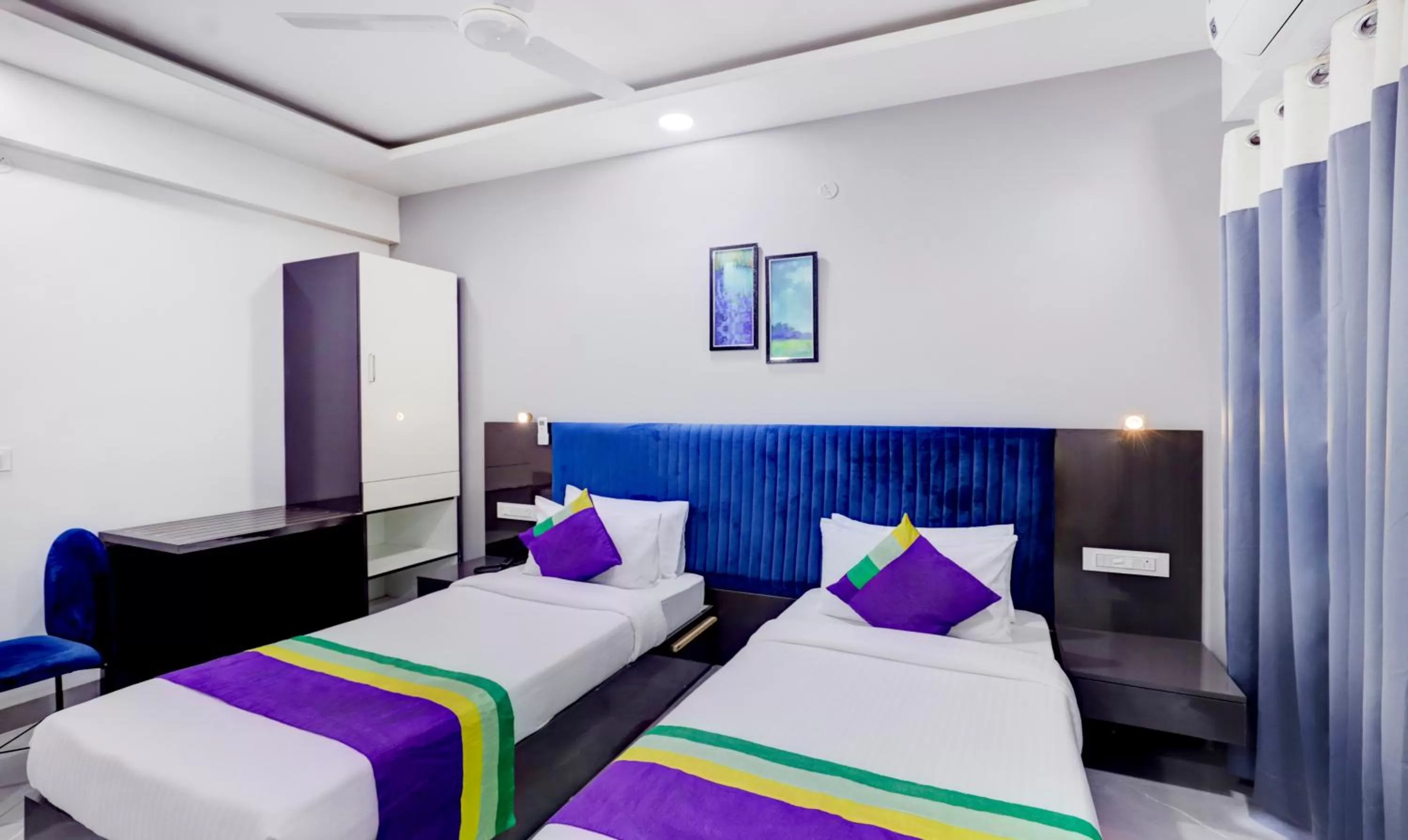 Bedroom, Bed in Treebo Finesta Suites, Nagpur Airport