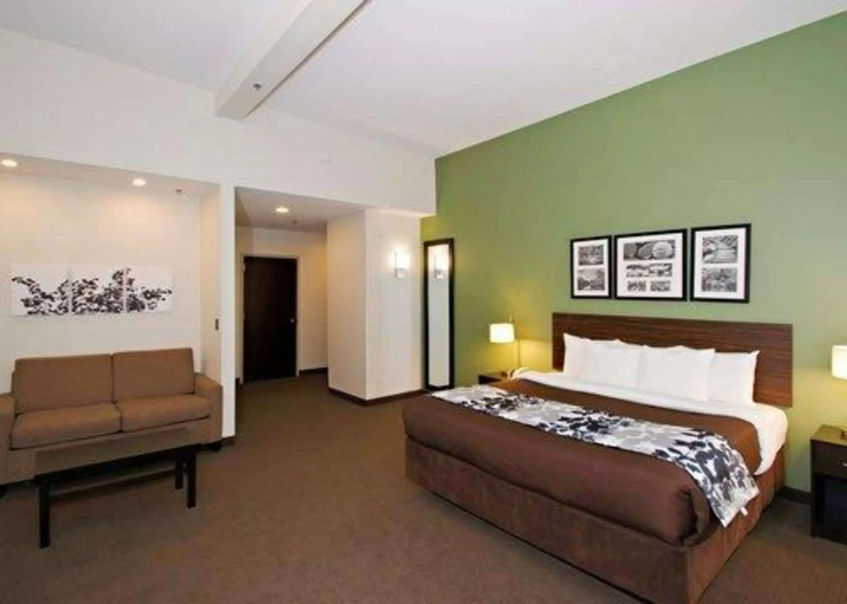 Photo of the whole room, Bed in Sleep Inn & Suites Downtown Inner Harbor