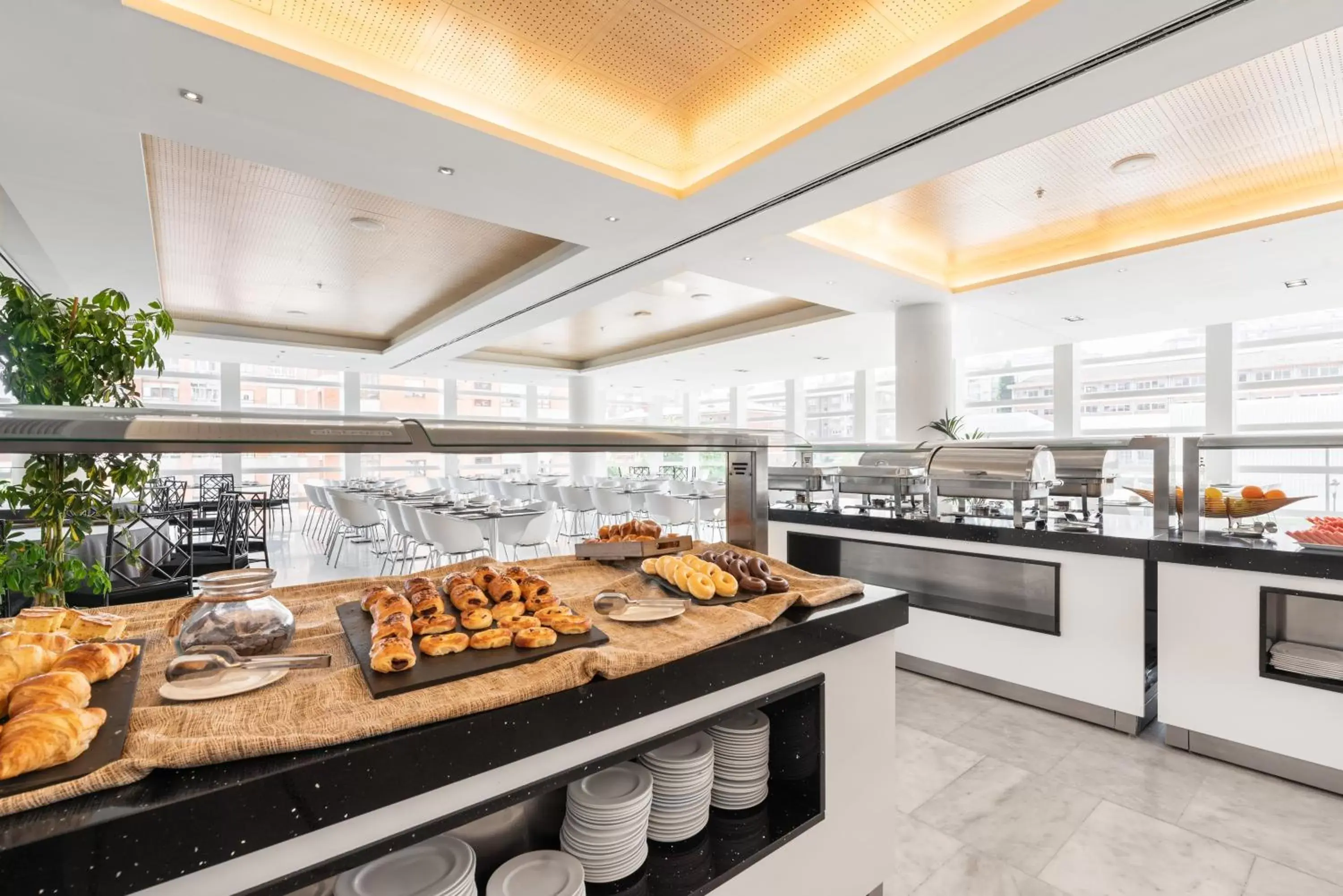 Buffet breakfast in Eurostars Palacio de Cristal Buffet breakfast in Eurostars Palacio de Cristal