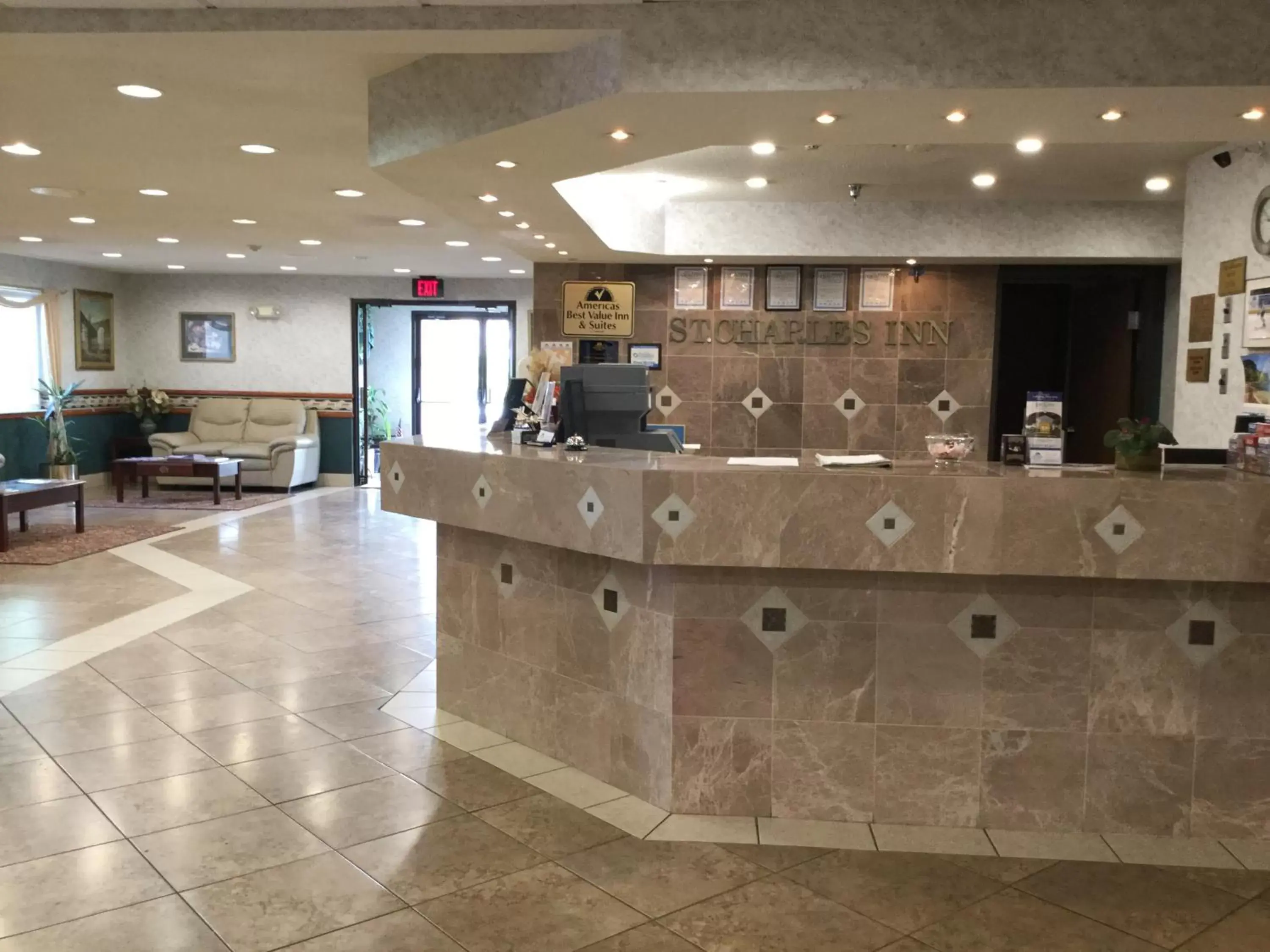 Lobby/Reception in Americas Best Value Inn and Suites Saint Charles