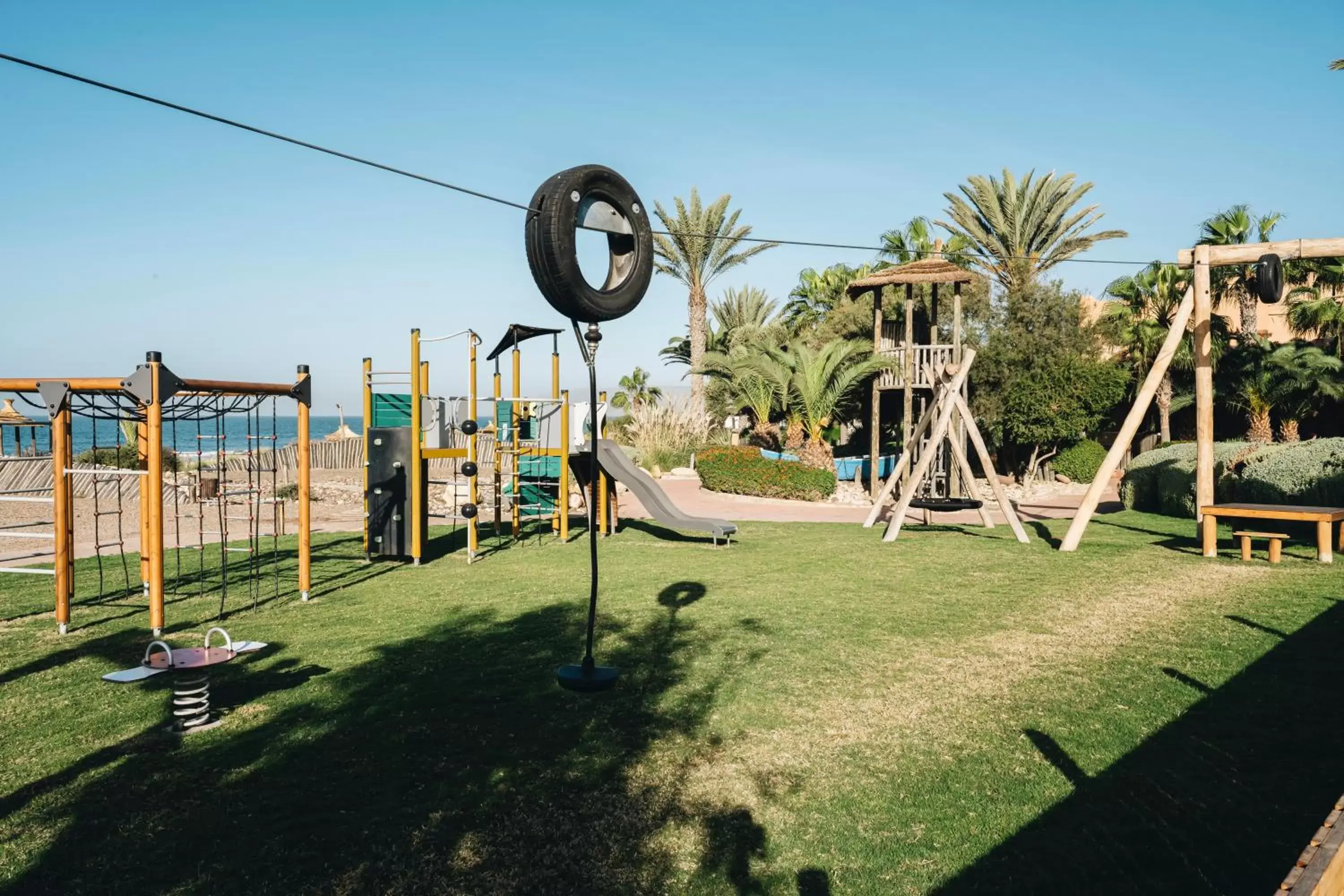 Garden, Children's Play Area in Paradis Plage Surf Yoga & Spa