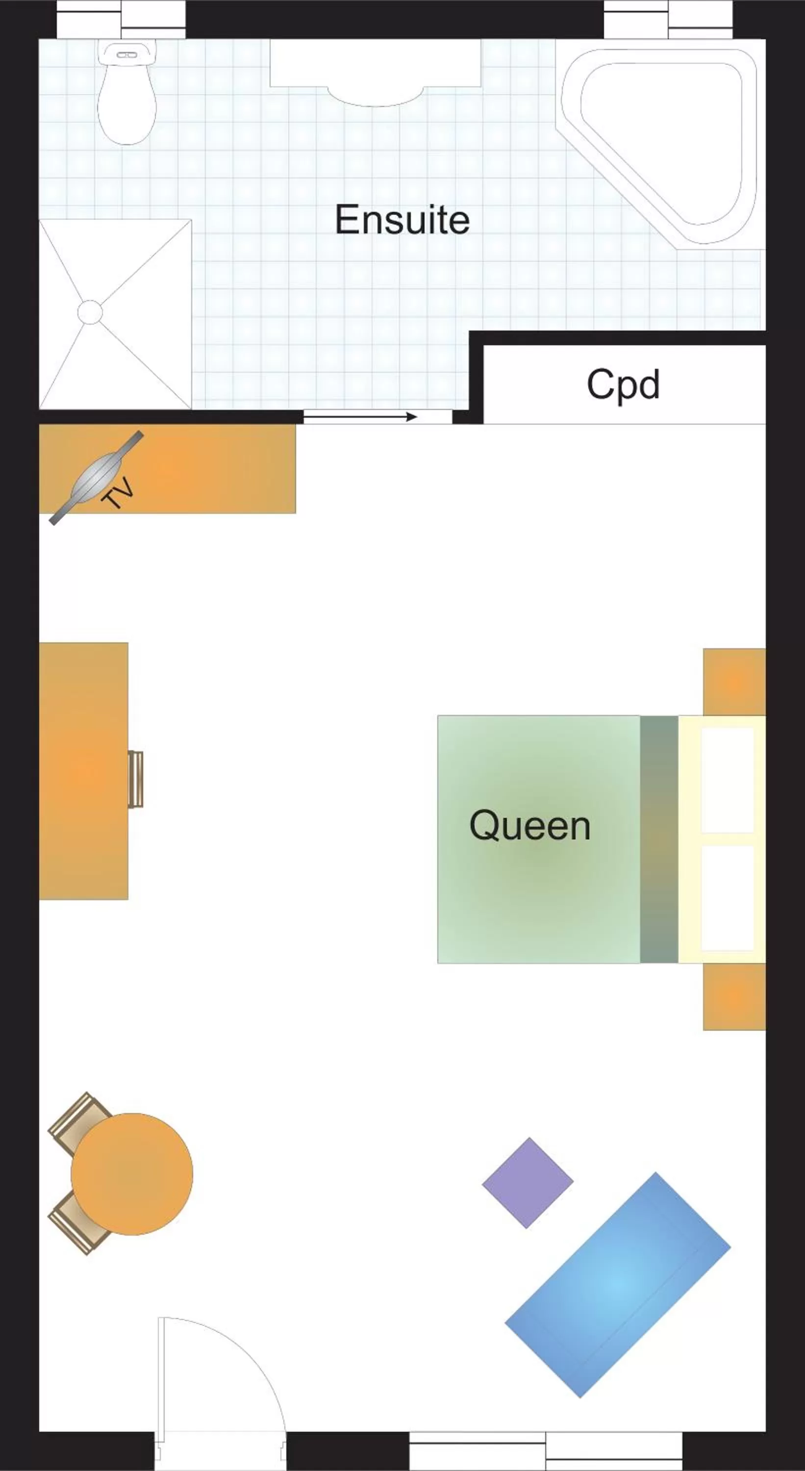 Floor plan in Cardiff Motor Inn