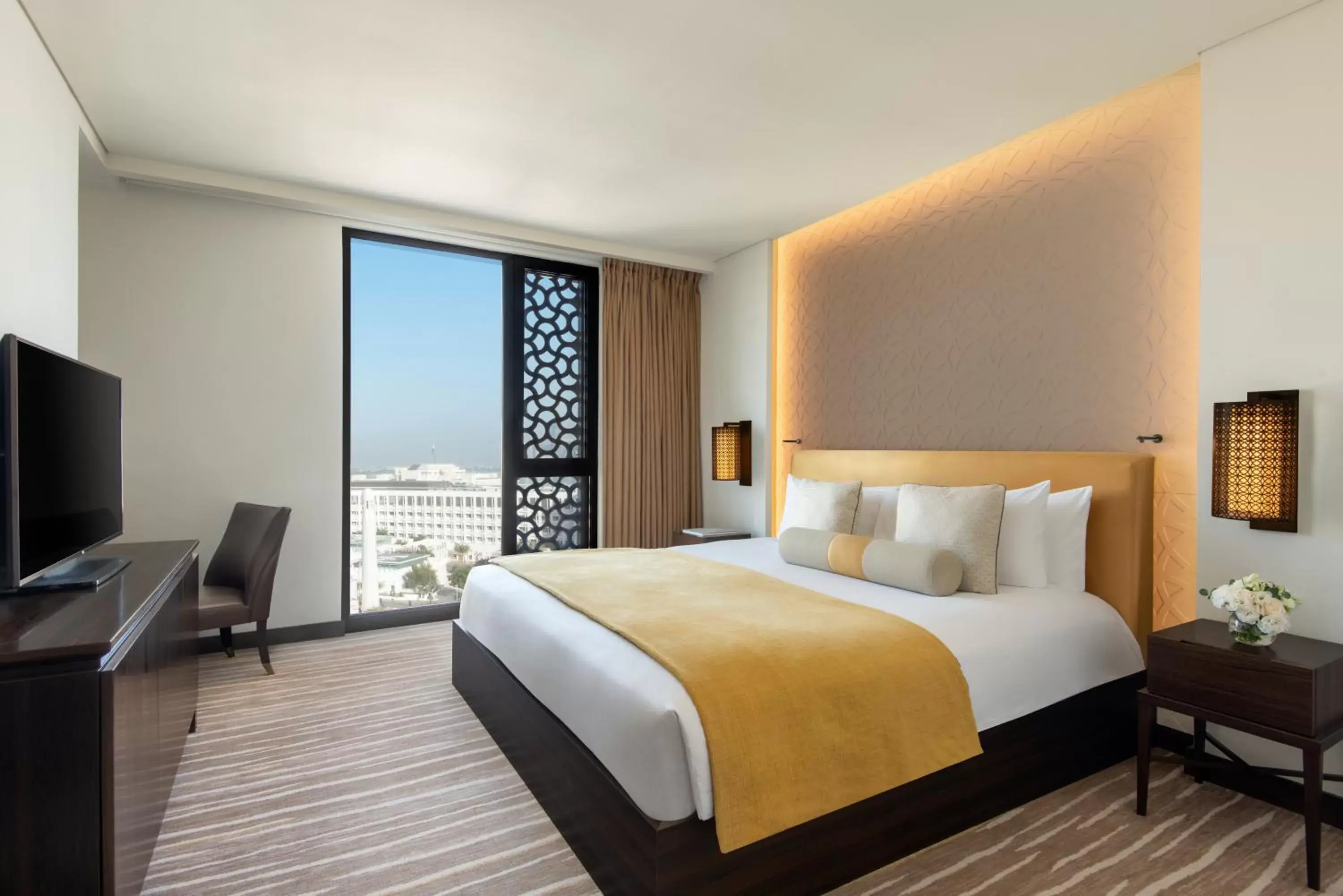 Bed in Alwadi Hotel Doha - MGallery