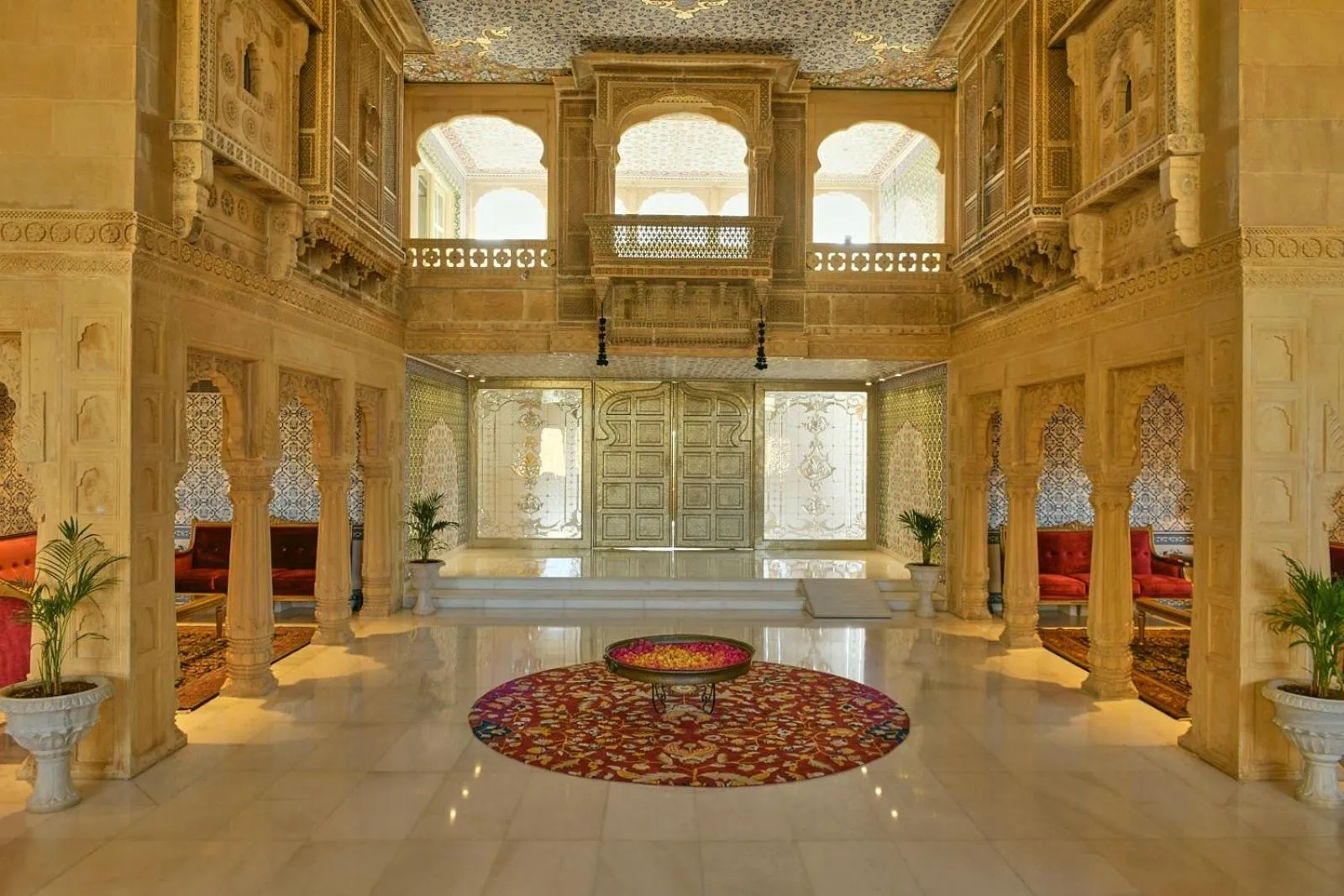 Lobby or reception in Fort Rajwada,Jaisalmer