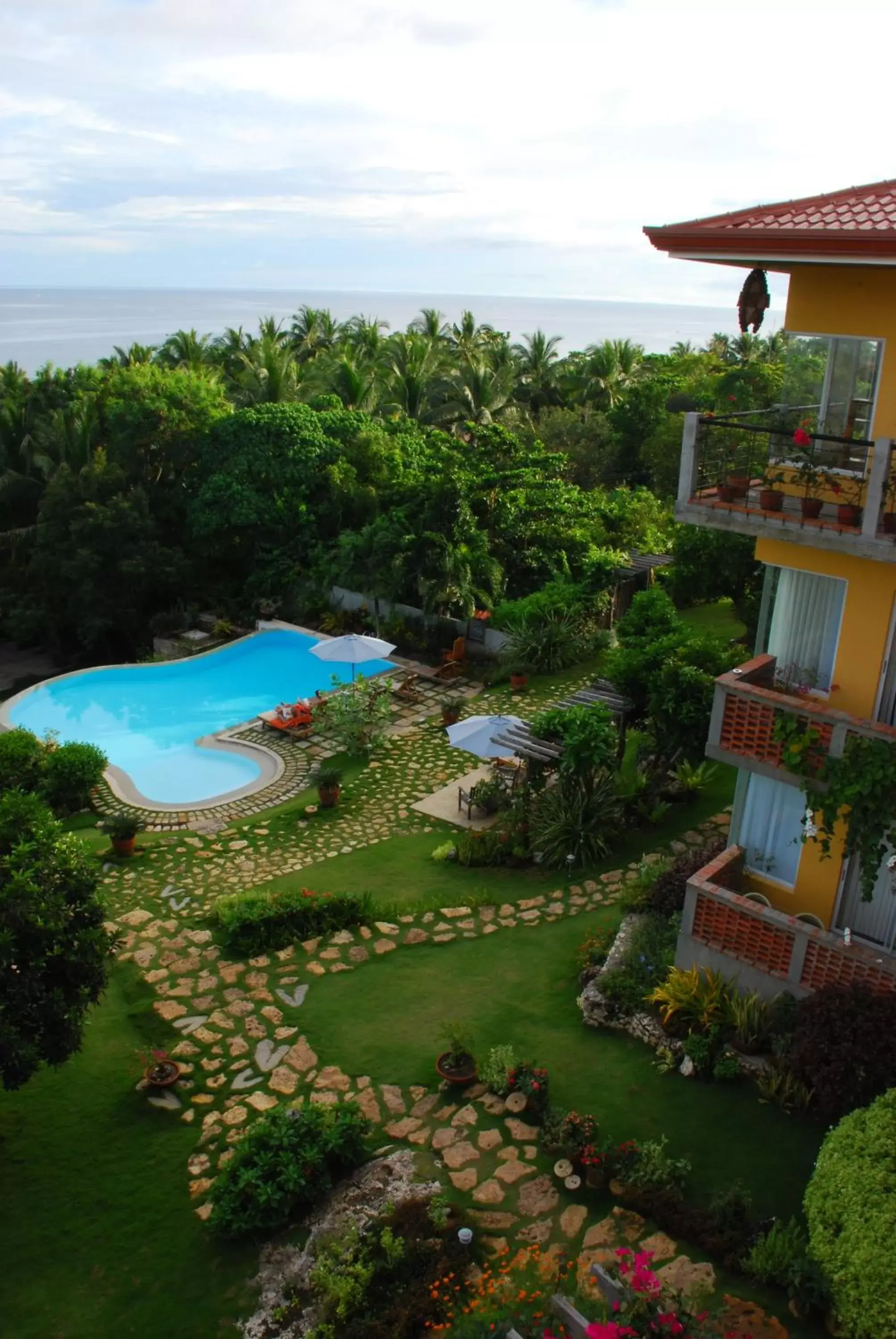 Swimming pool, Bird's-eye View in Amarela Resort