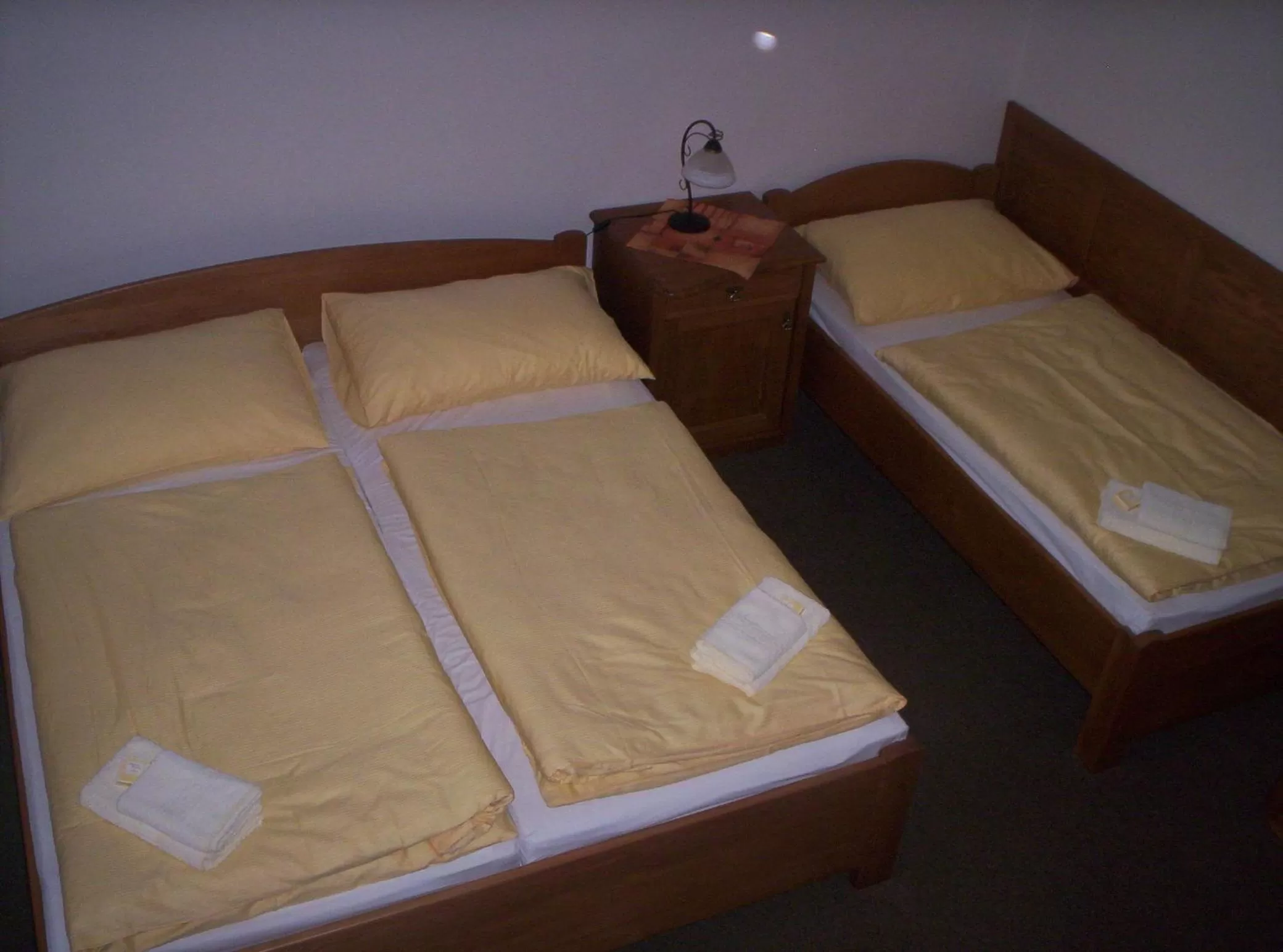 Bed in Hotel Krakonoš