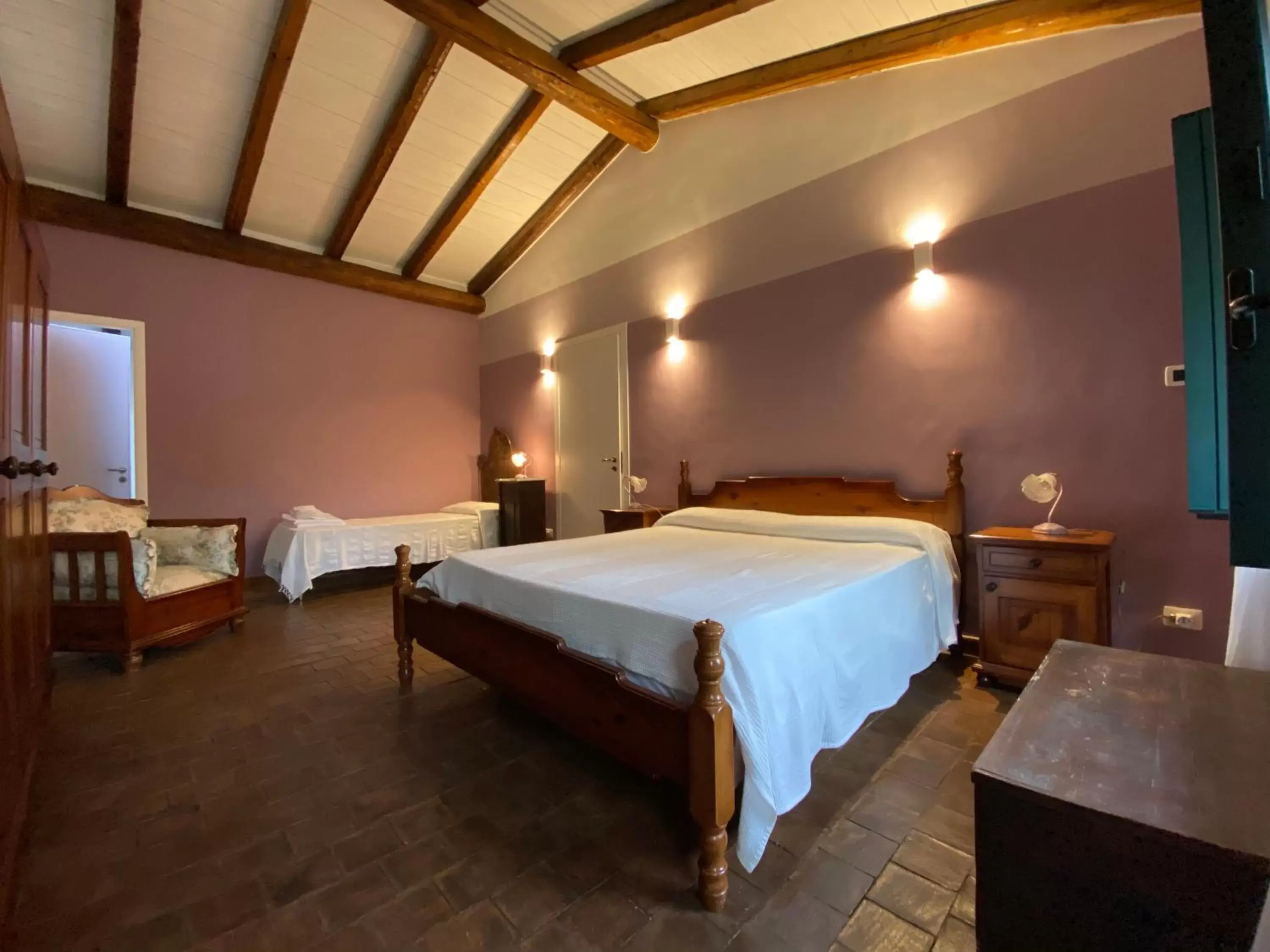 Bedroom, Bed in Bed and Breakfast Il Glicine