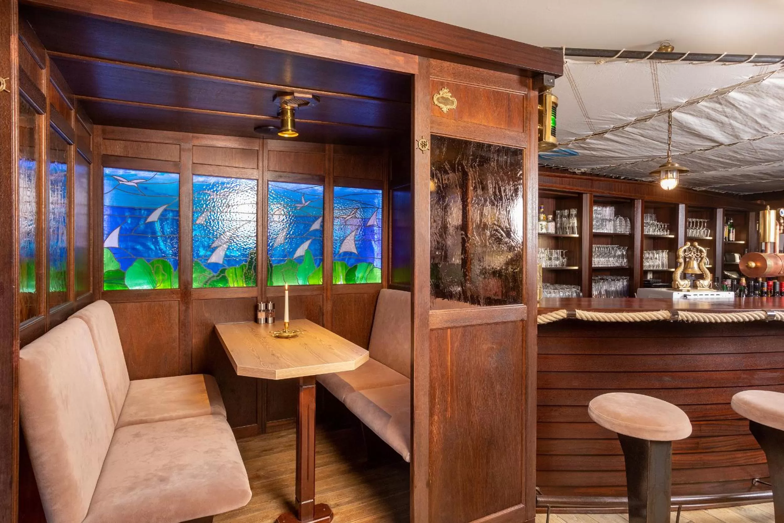 Restaurant/places to eat, Lounge/Bar in Hotel Villa Waldfrieden