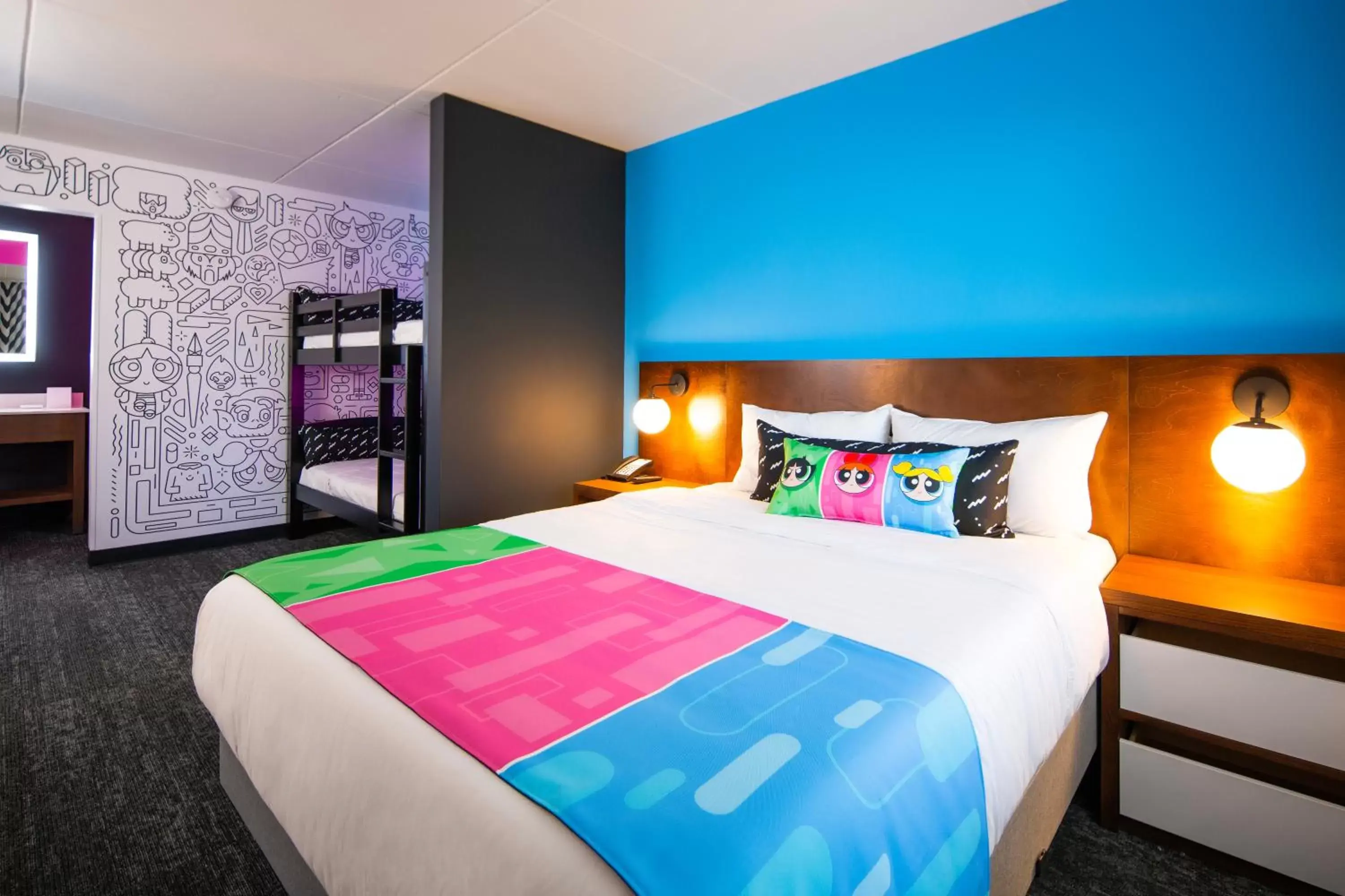 Bed in Cartoon Network Hotel