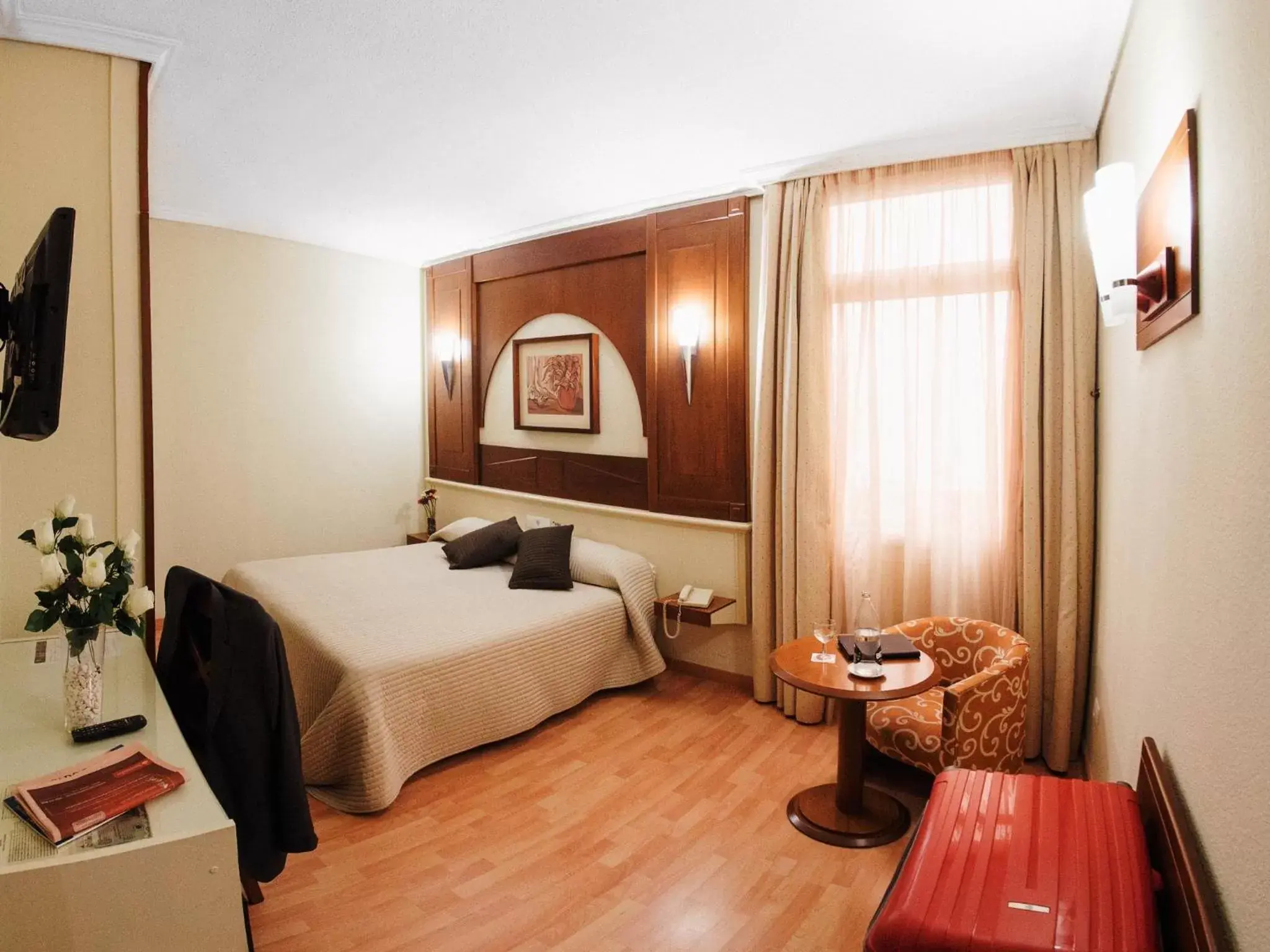 Bedroom, Bed in Hotel Pasarela Bedroom, Bed in Hotel Pasarela