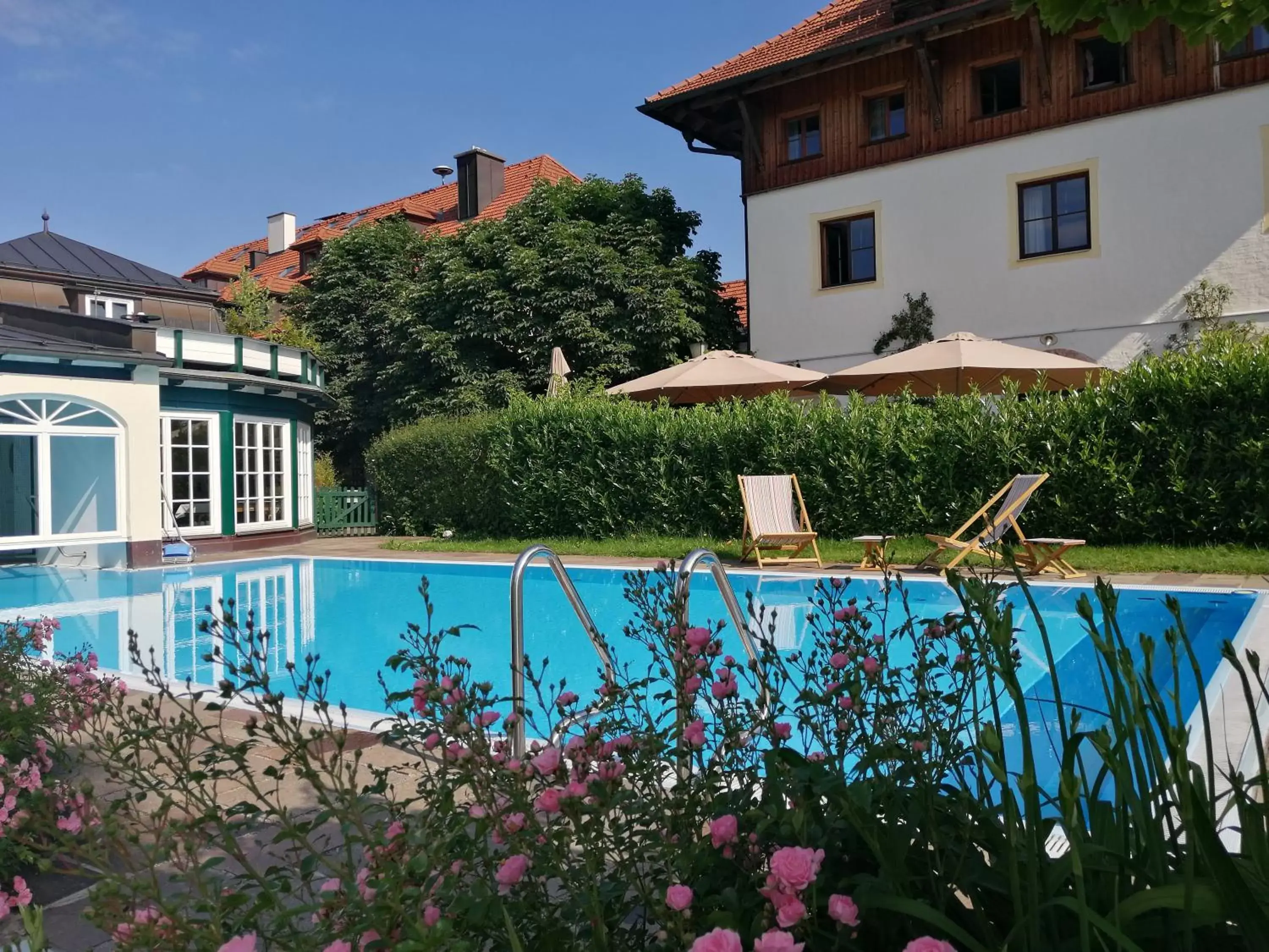 Swimming Pool in Romantik Spa Hotel Elixhauser Wirt