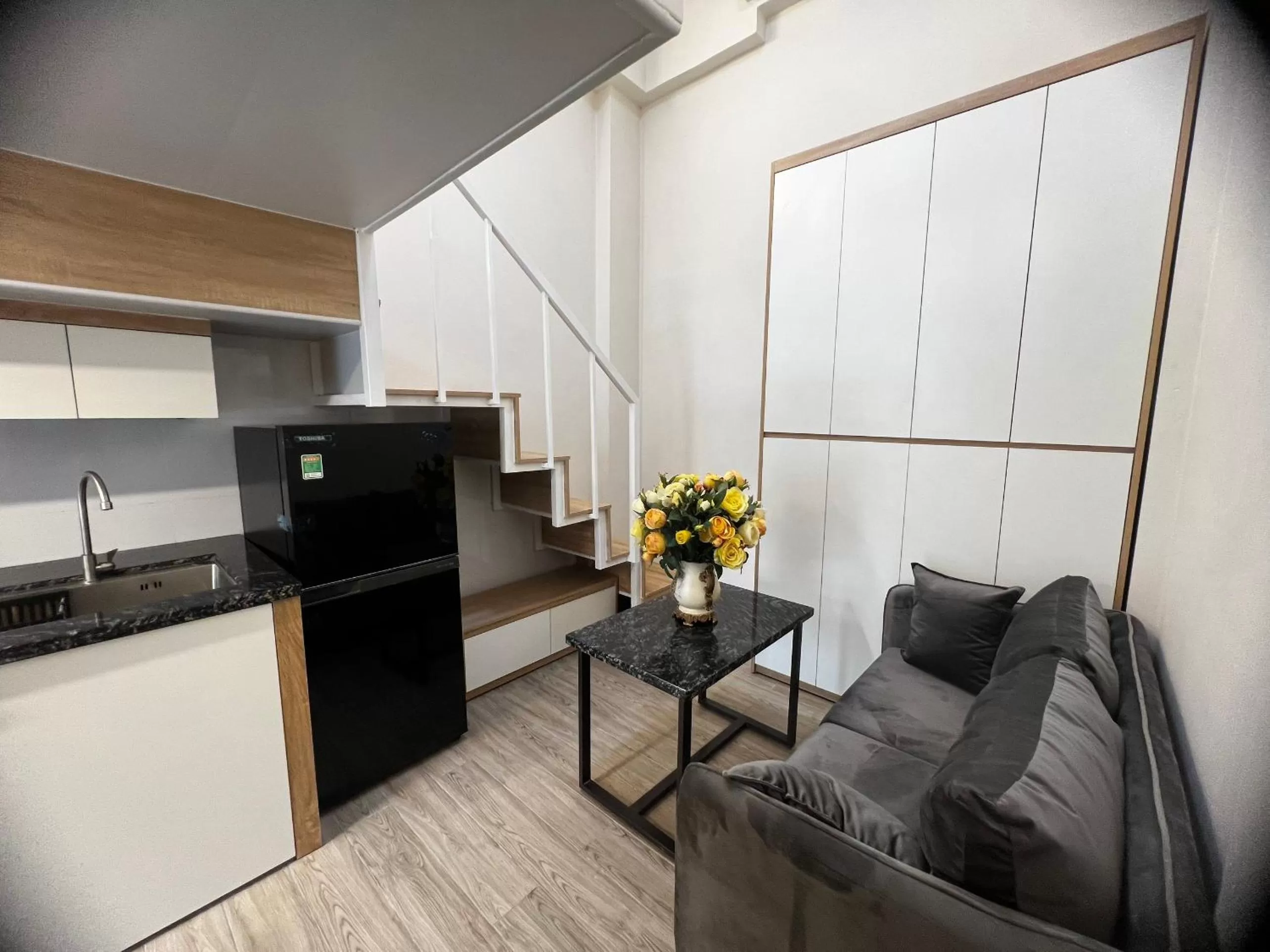 Kitchen or kitchenette in Era Apartment Nguyen Trai