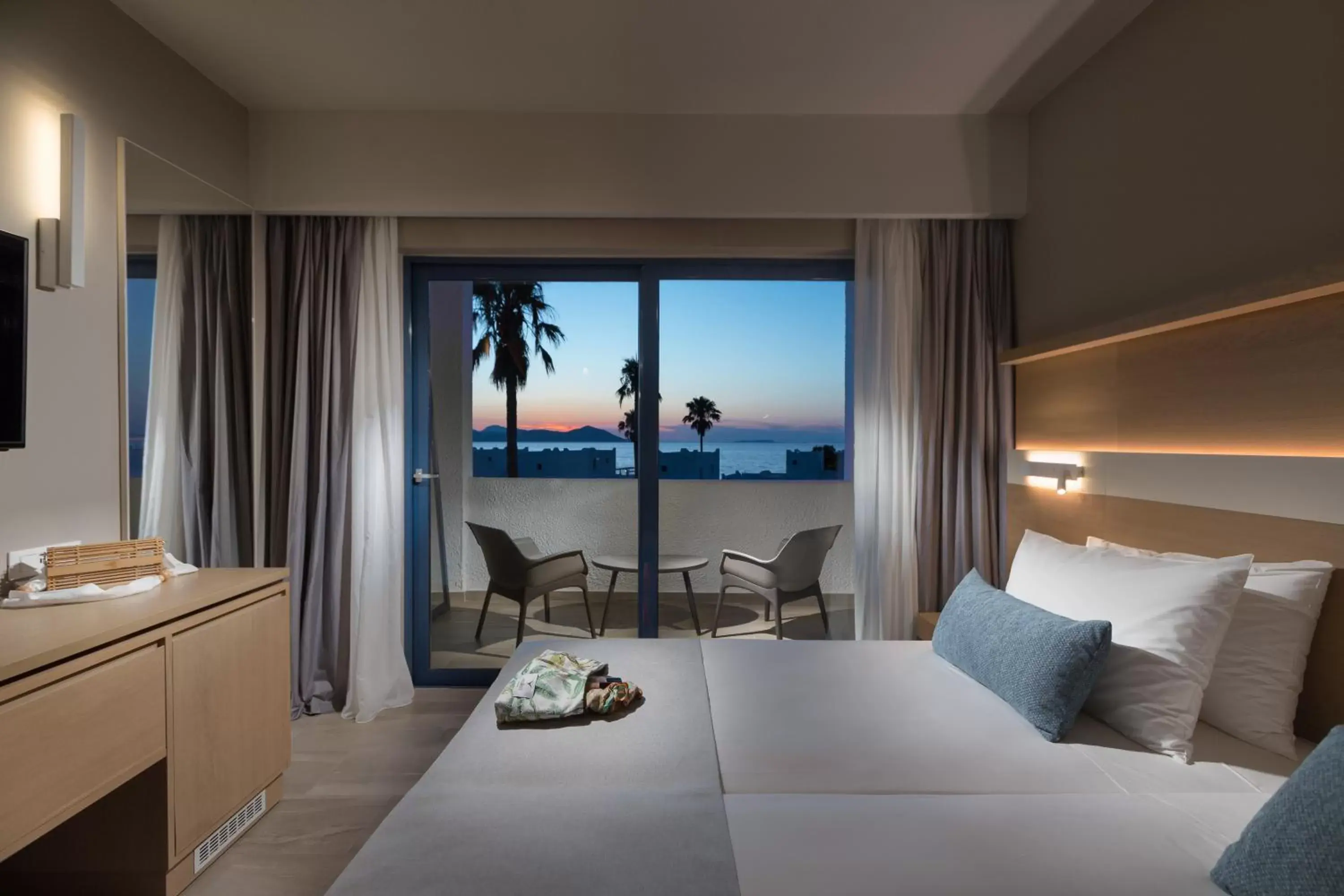 Bedroom in The Aeolos Beach Hotel
