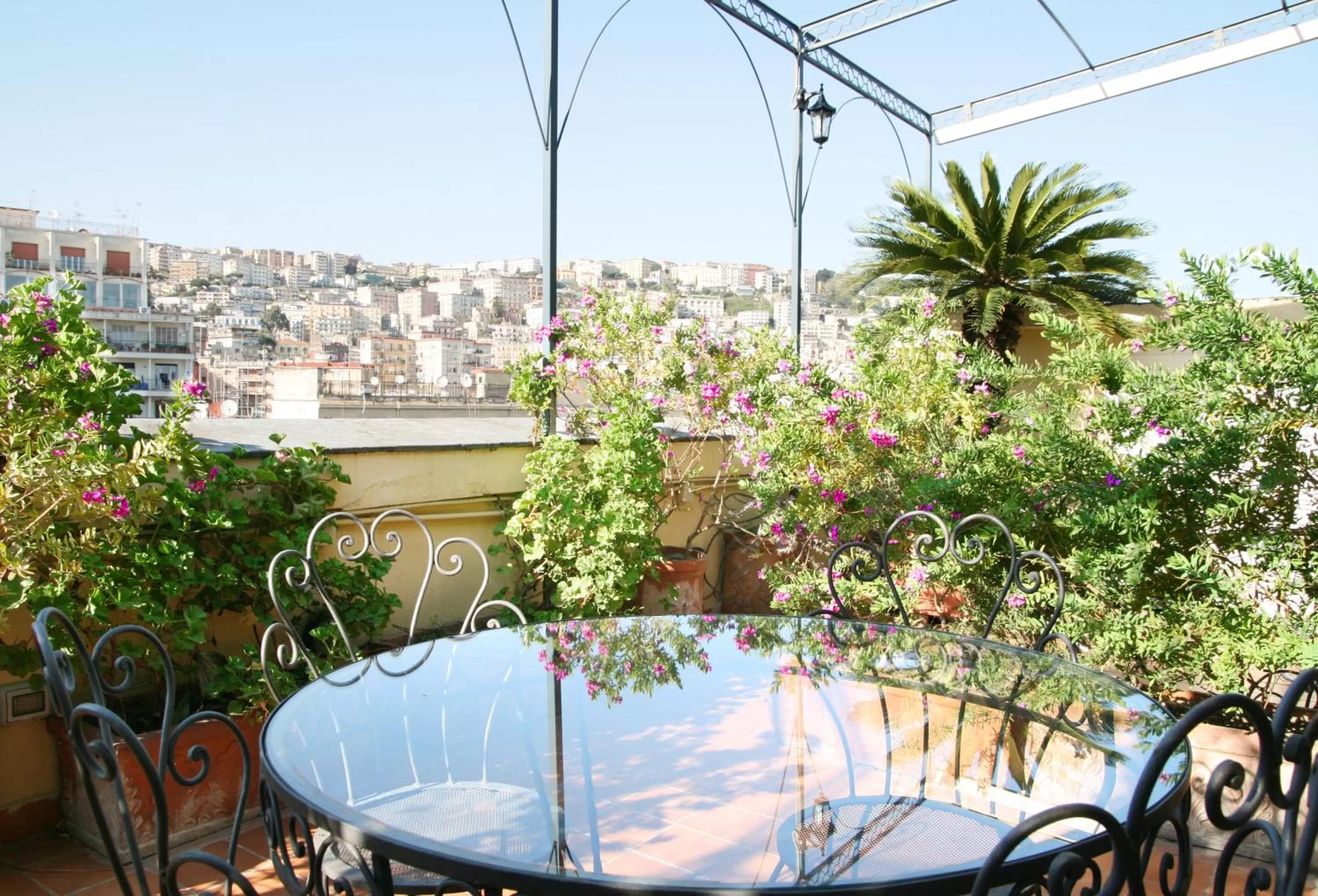 Balcony/Terrace, Swimming Pool in B&B Casamiranapoli