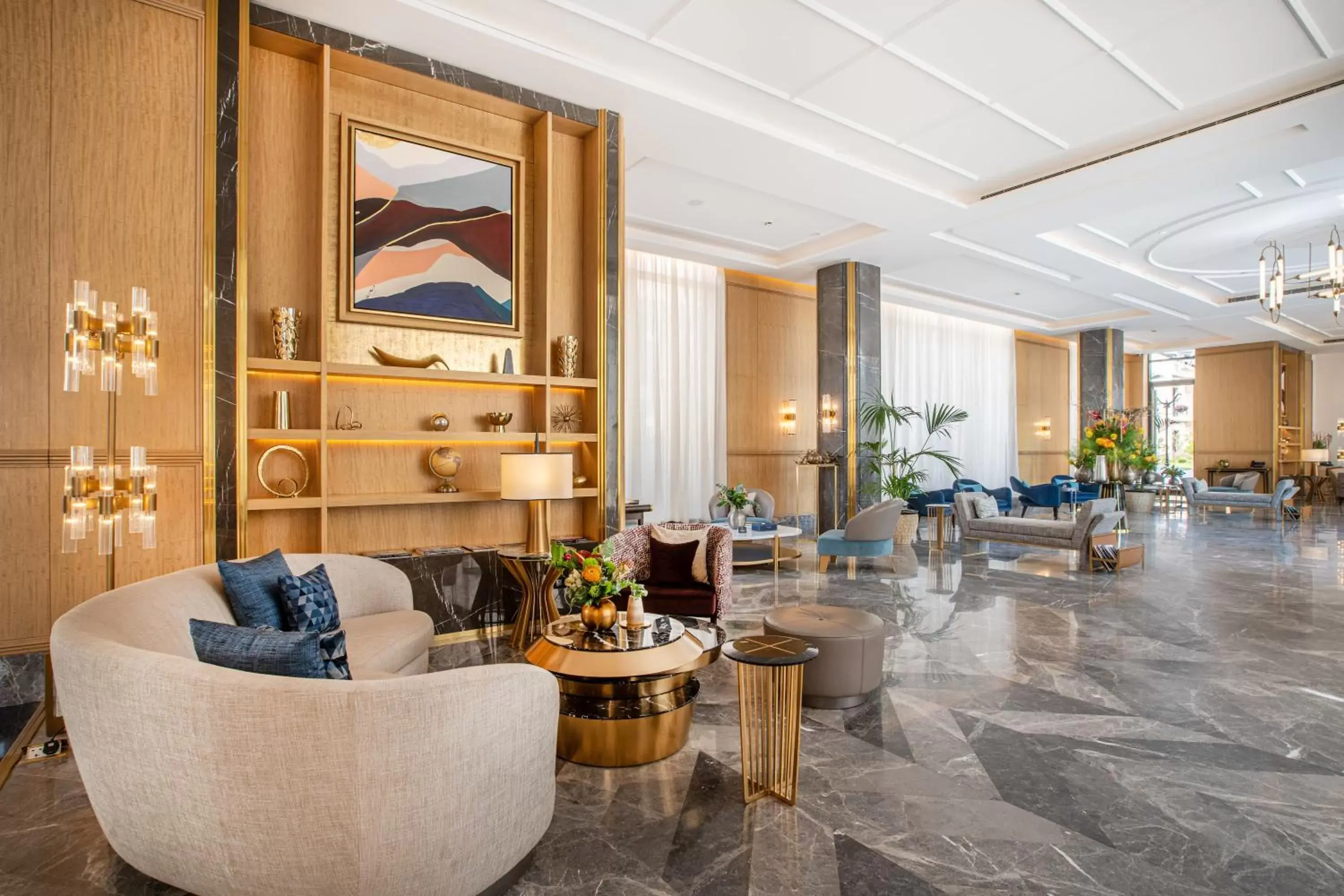 Lobby or reception, Lobby/Reception in Mansard Riyadh, a Radisson Collection Hotel