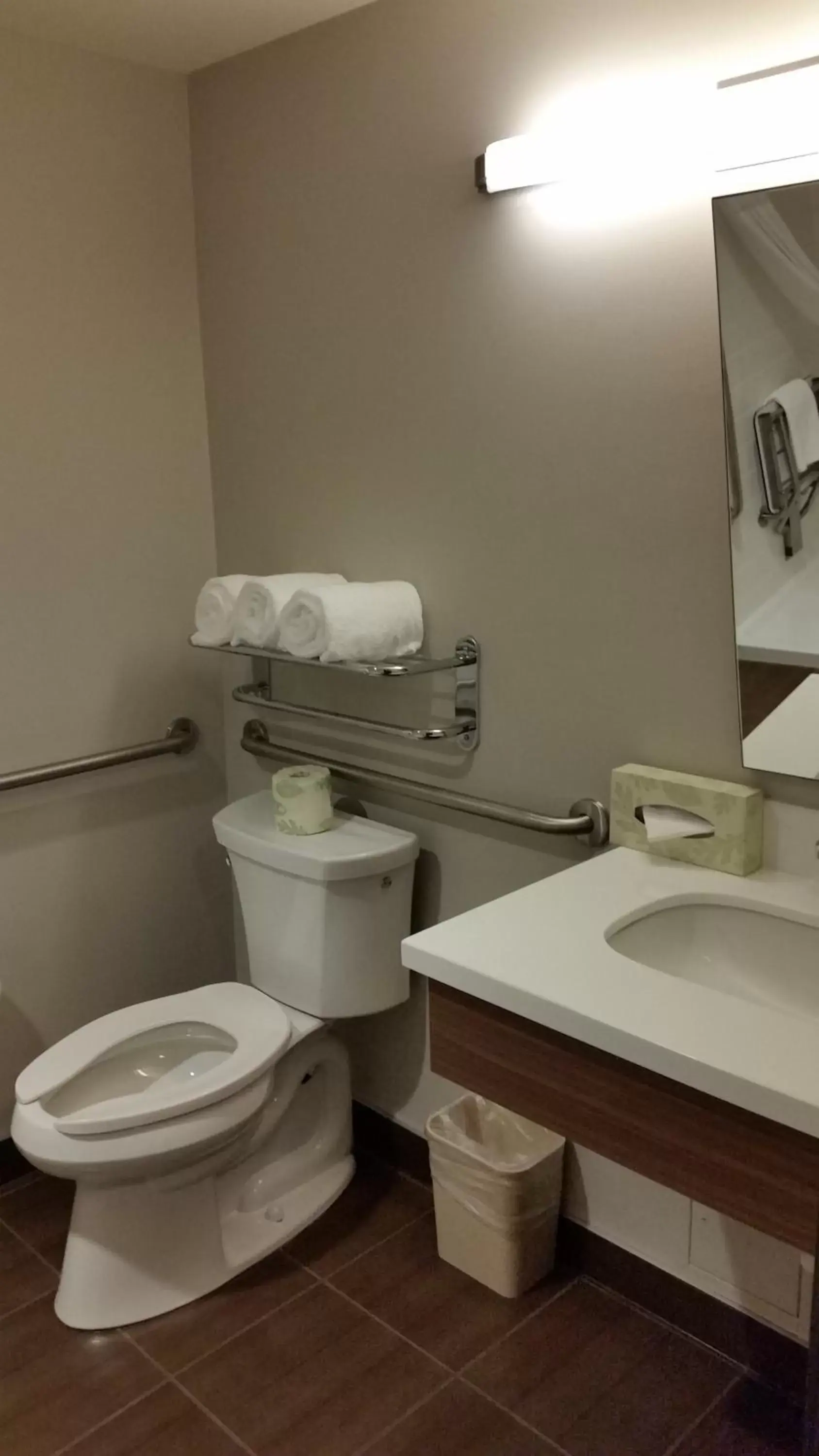 Toilet, Bathroom in Microtel Inn & Suites by Wyndham Bonnyville