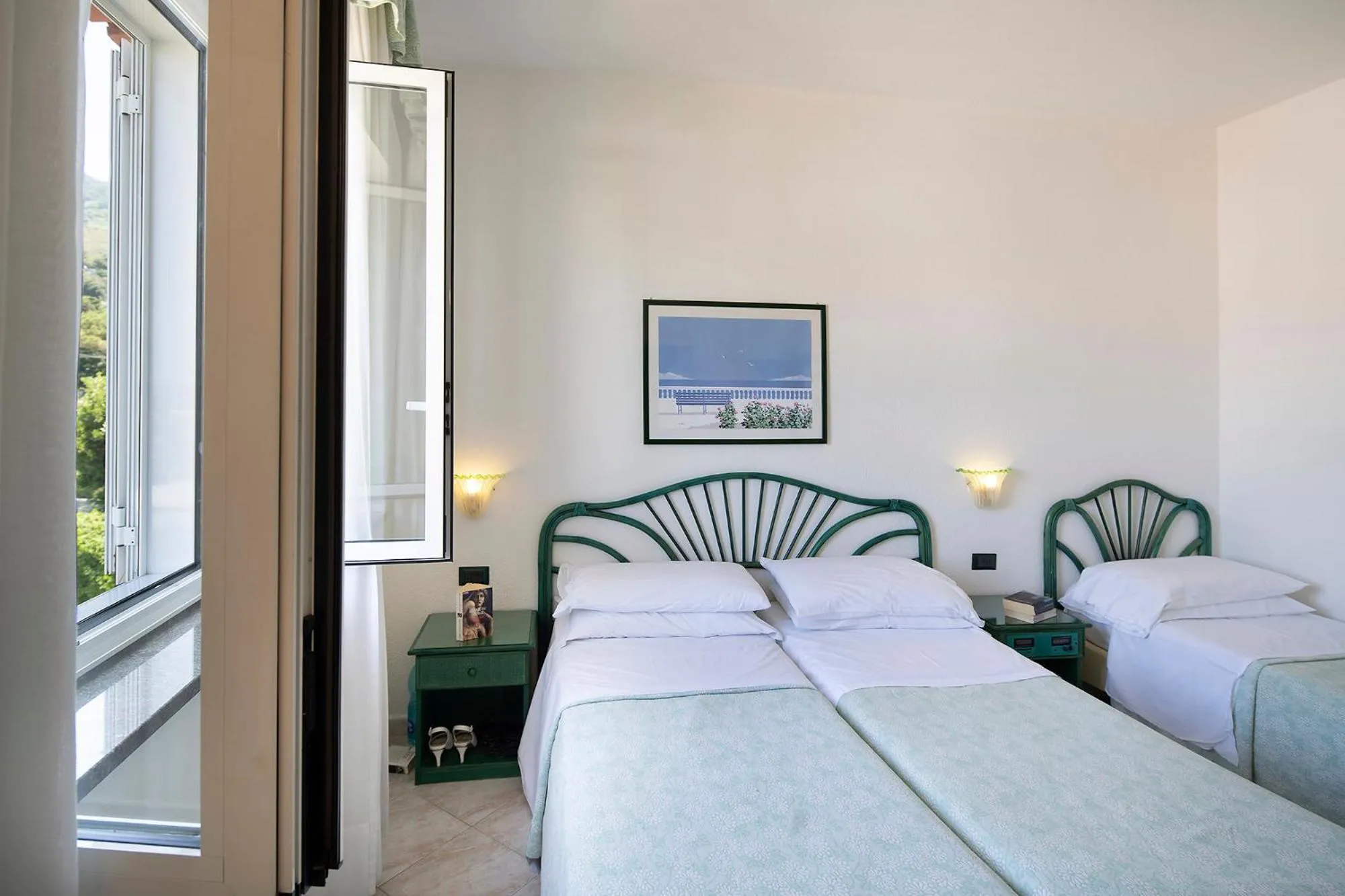 Bed in Hotel Terme Royal Palm