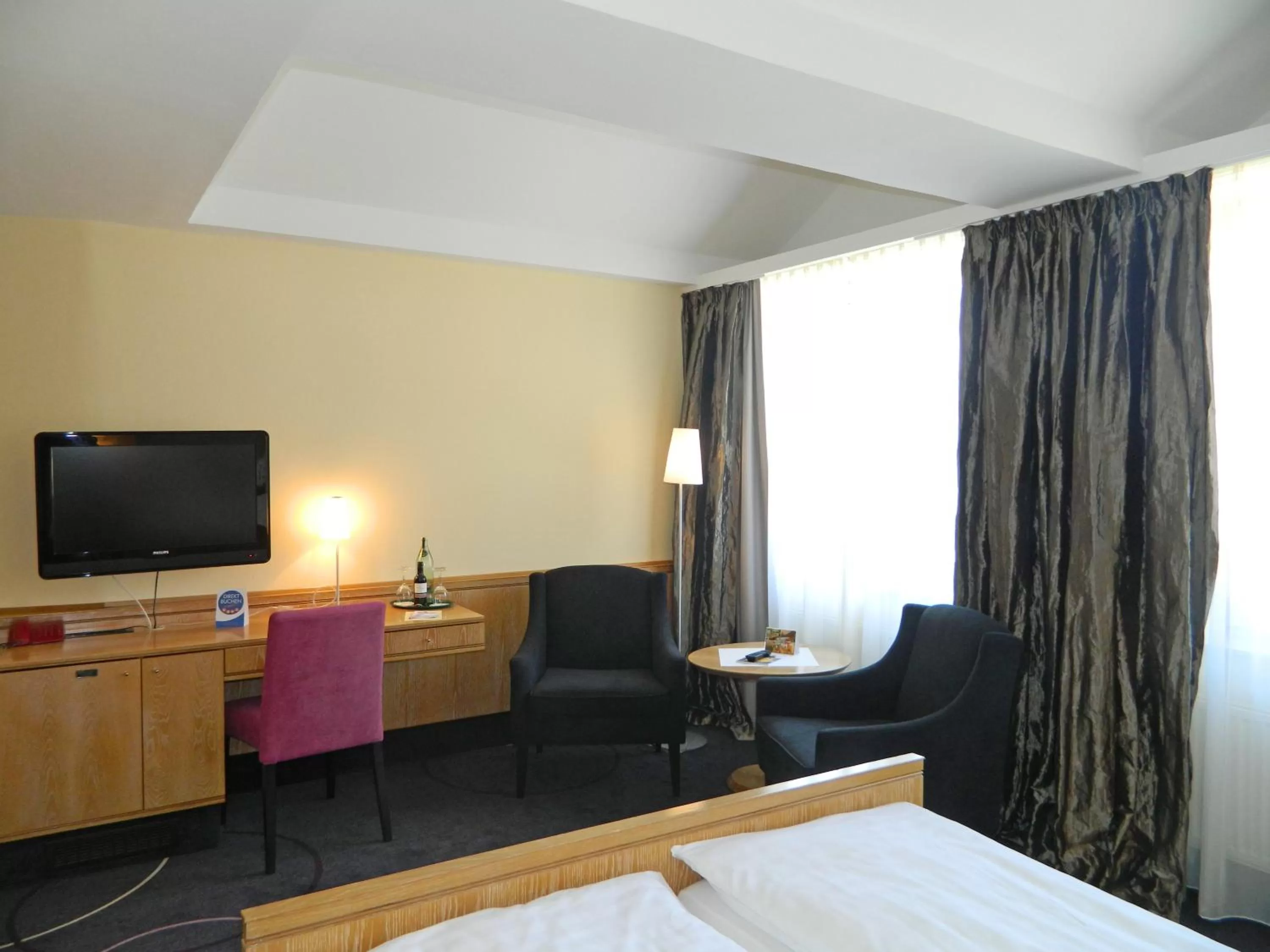 Bed in Köhlers Forsthaus Wellness & Genuss Hotel