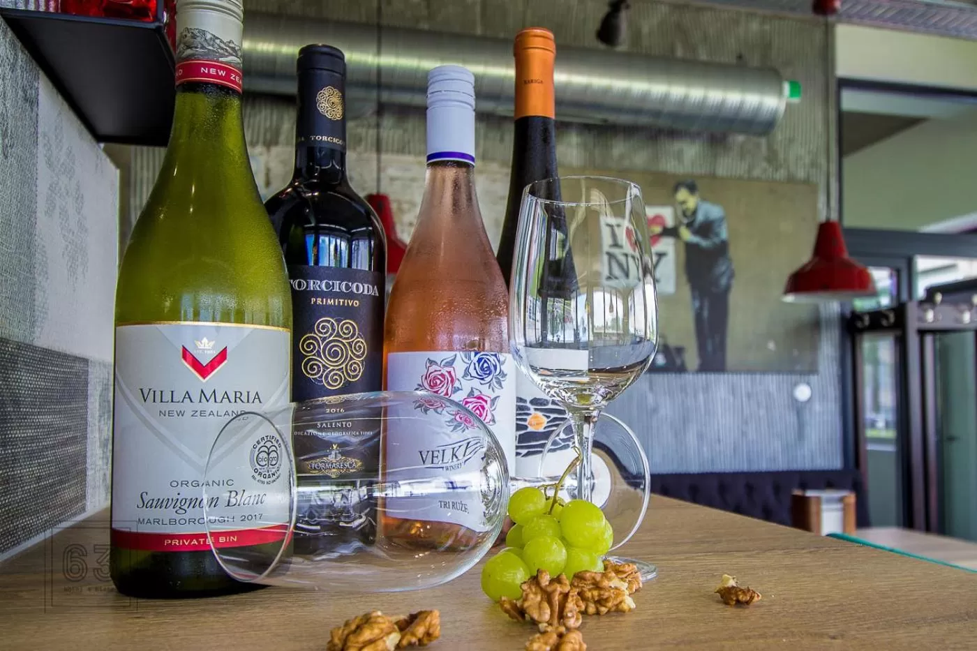 Alcoholic drinks in HOTEL 63