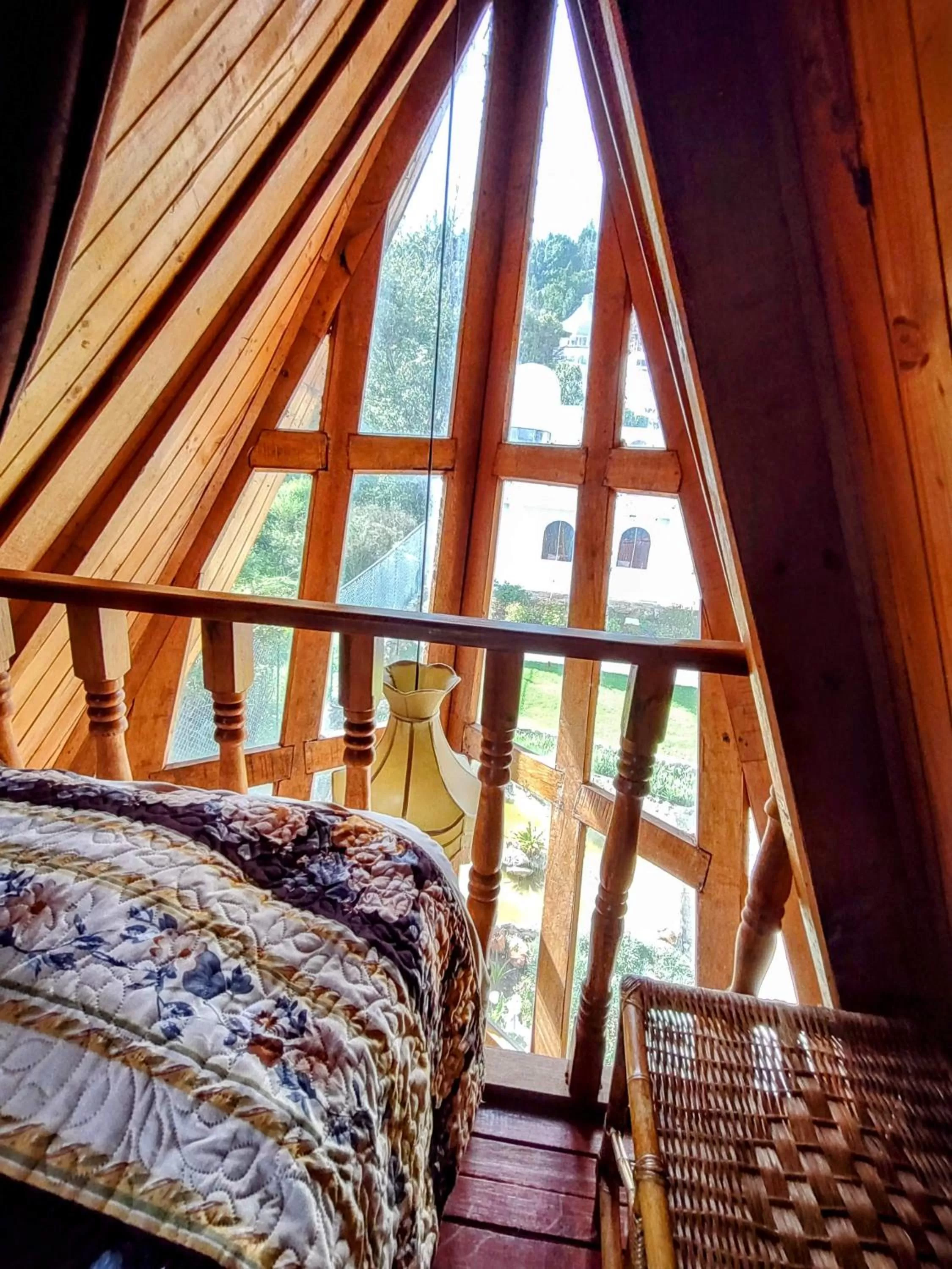 Bedroom, Bed in Refugio Génesis habitaciones Lago de Tota