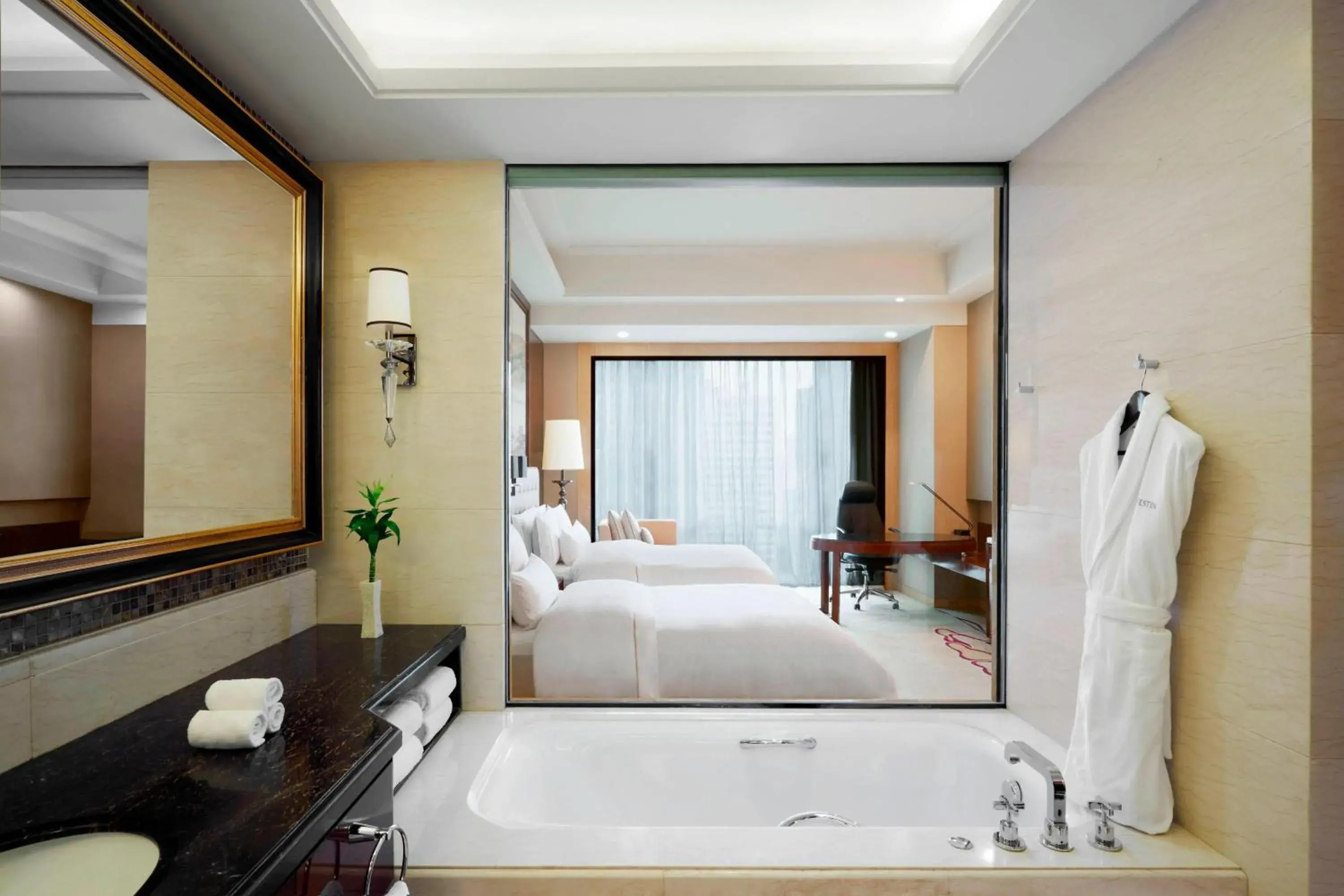 Photo of the whole room, Bathroom in The Westin Wuhan Wuchang