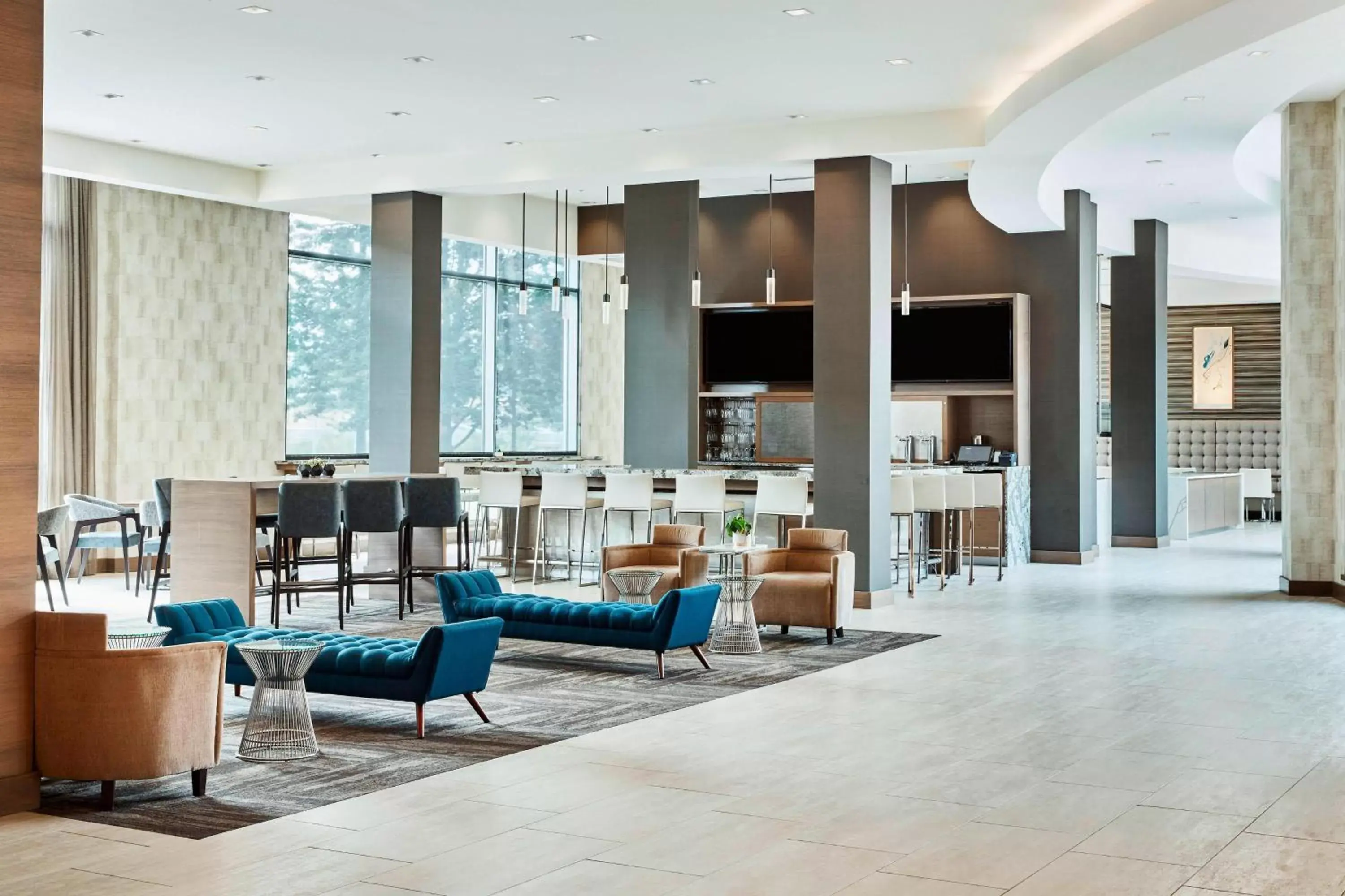 Lobby or reception in AC Hotel by Marriott Cincinnati at The Banks