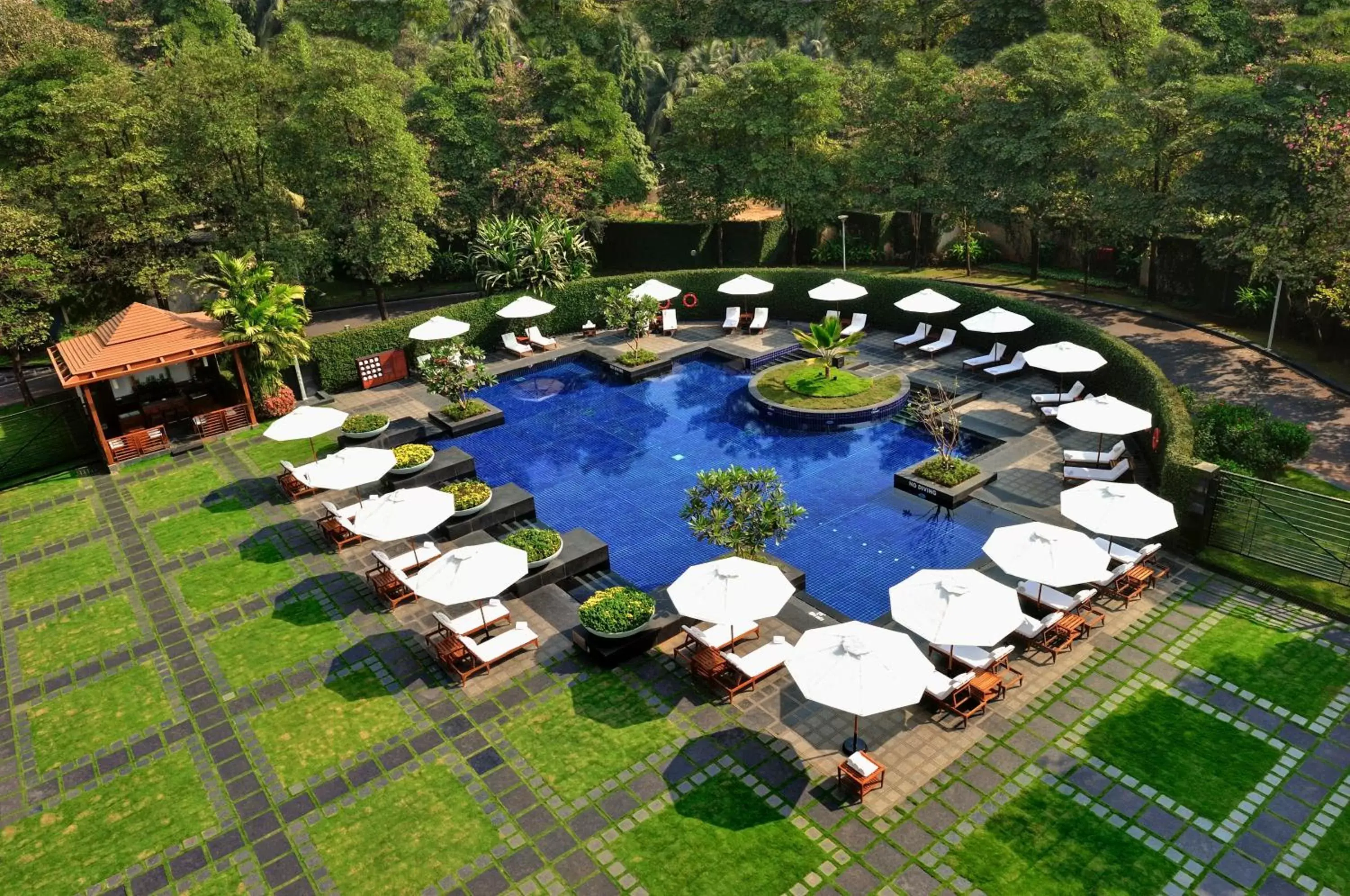 Swimming pool in Grand Hyatt Mumbai Hotel and Residences Swimming pool in Grand Hyatt Mumbai Hotel and Residences