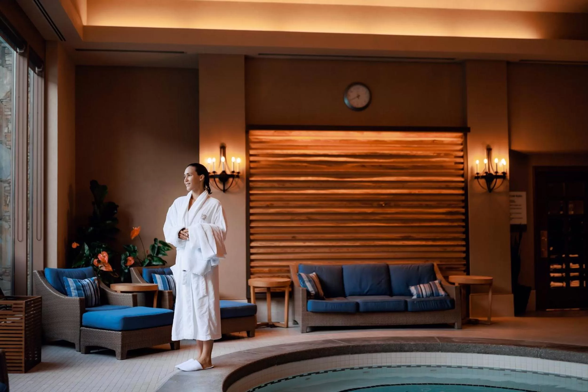 Swimming pool in Fairmont Chateau Whistler