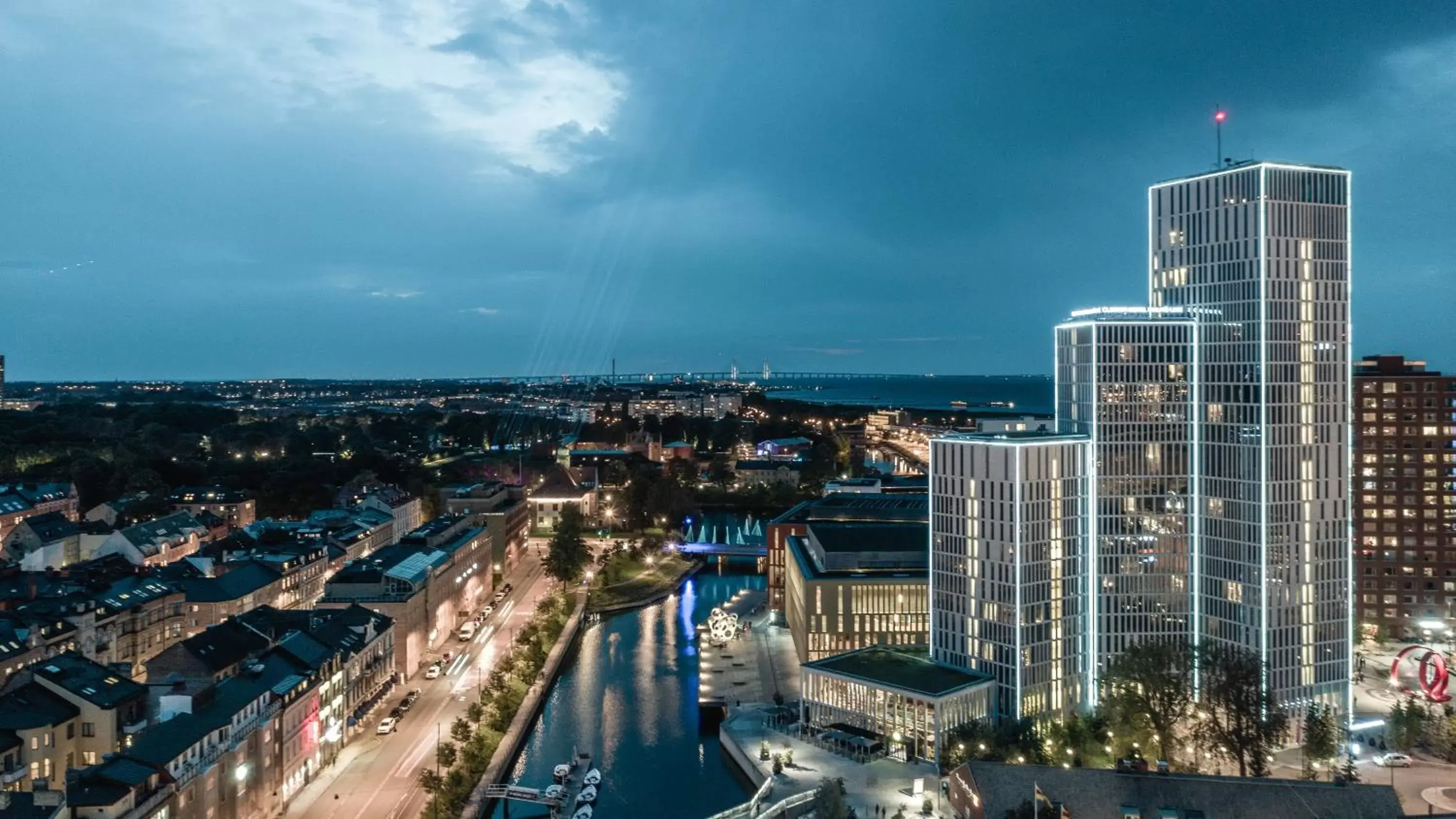 Property building, Bird's-eye View in Clarion Hotel Malmö Live