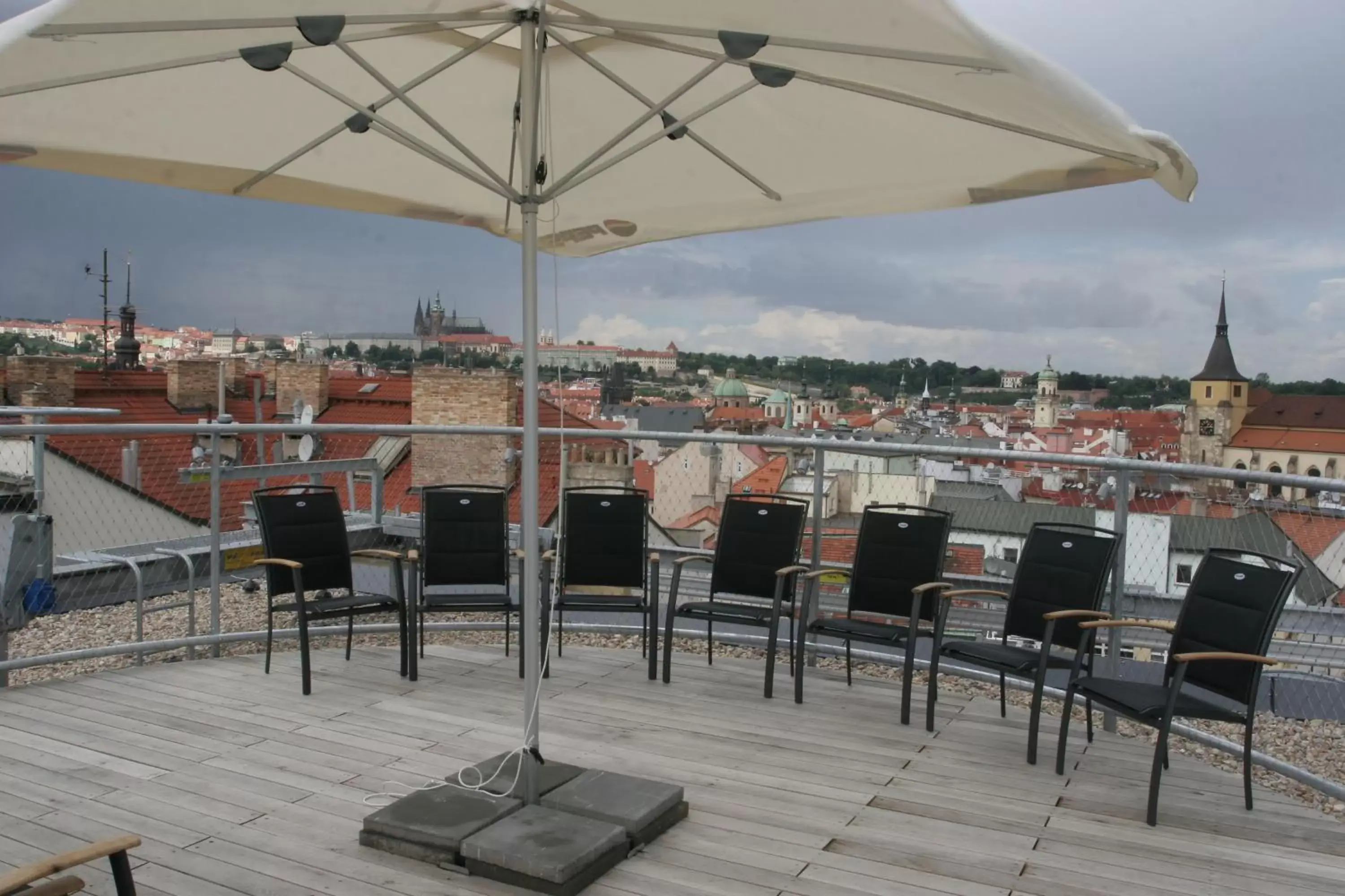 View (from property/room), Restaurant/Places to Eat in Design Metropol Hotel Prague