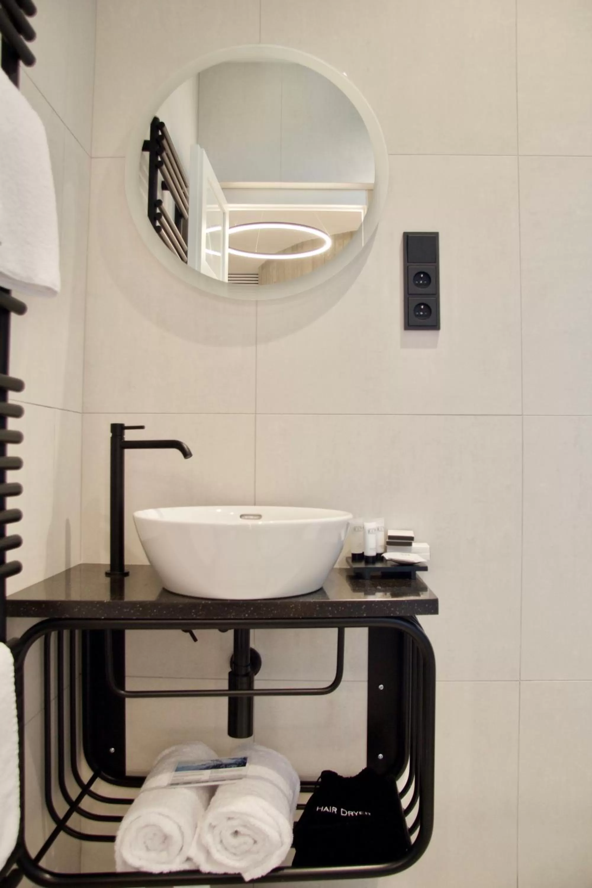 Shower in Chevron Hotel