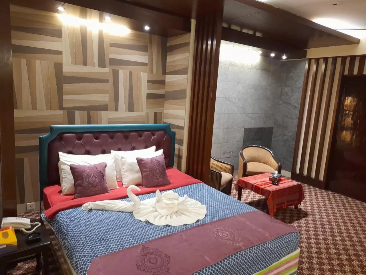 Bed in Center Point Apartment