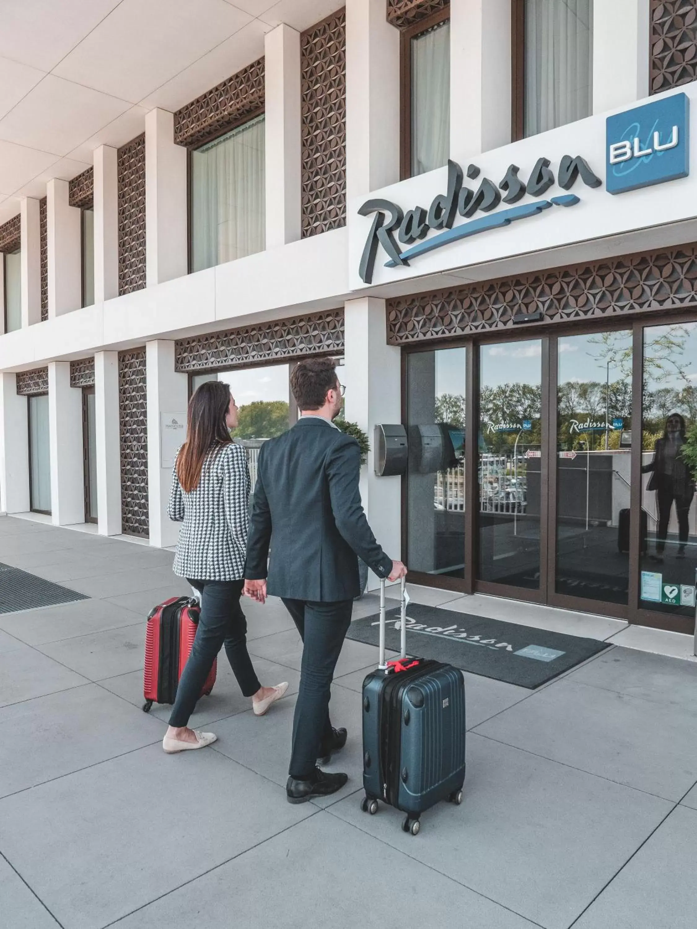 People in Radisson Blu Hotel, Bruges