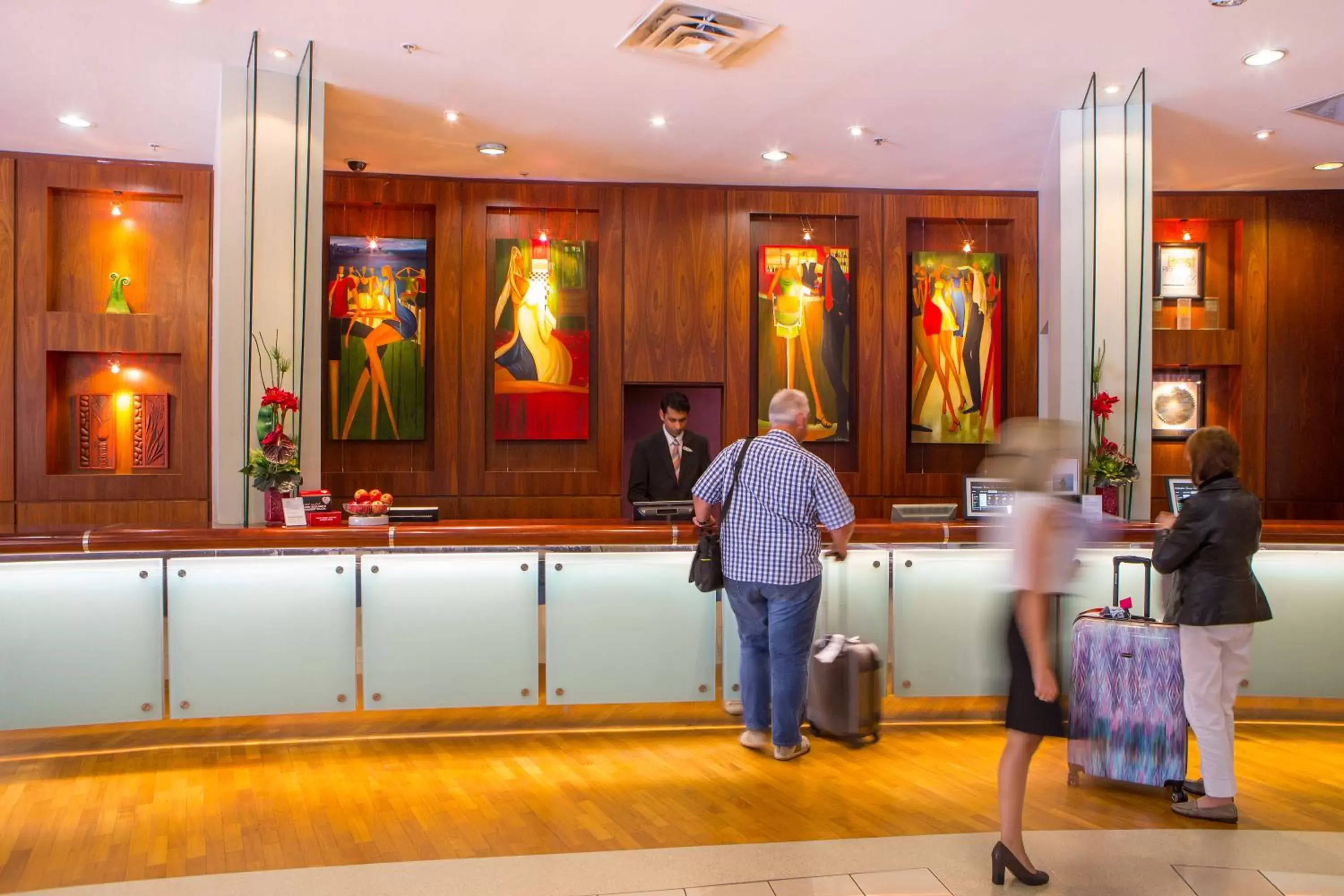 Lobby or reception in James Cook Hotel Grand Chancellor Lobby or reception in James Cook Hotel Grand Chancellor