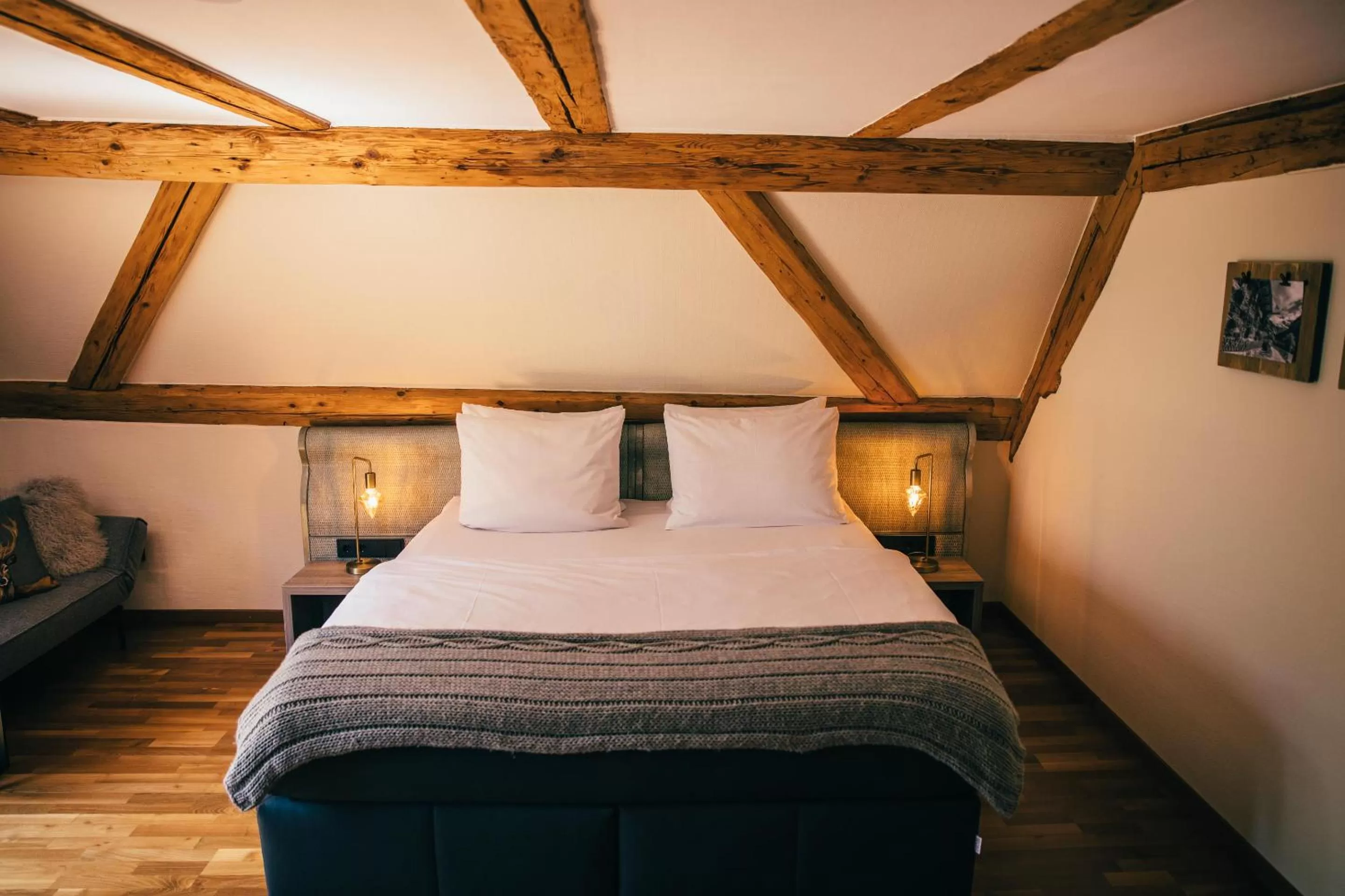 Bed in Boutique-Hotel Bayerischer Hof