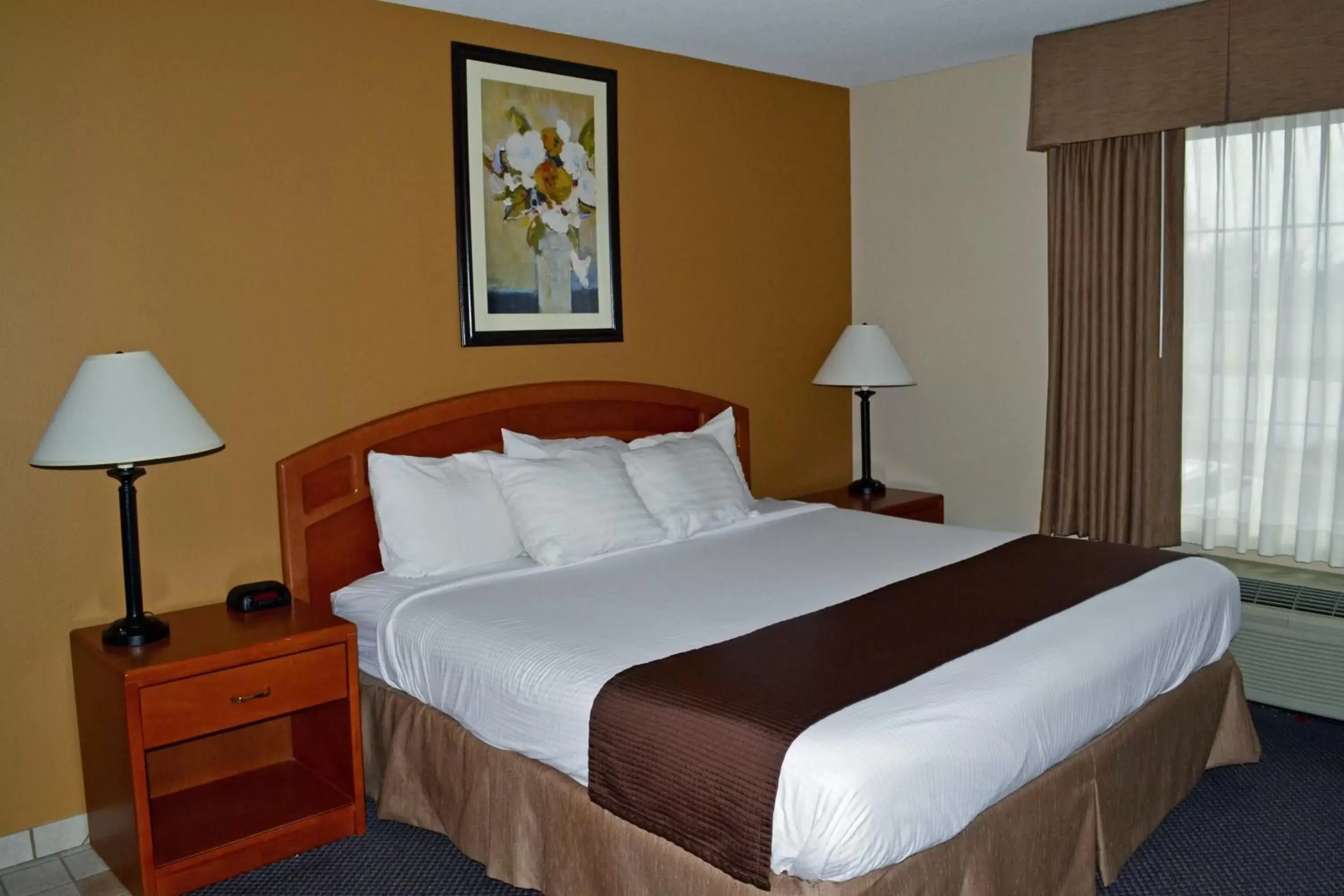 Bed in Paola Inn and Suites