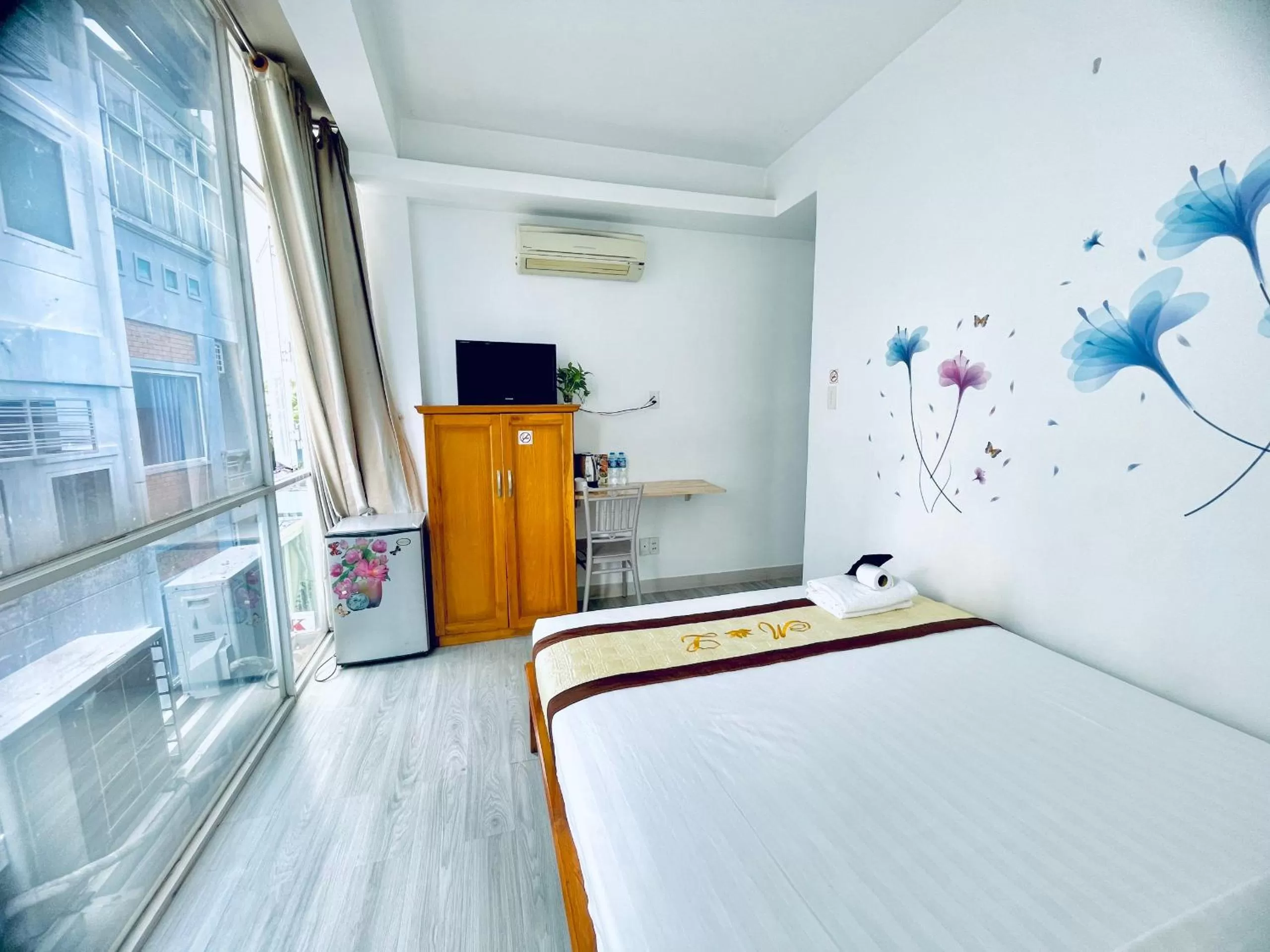 Bed in Marieline Hotel Pham Ngu Lao