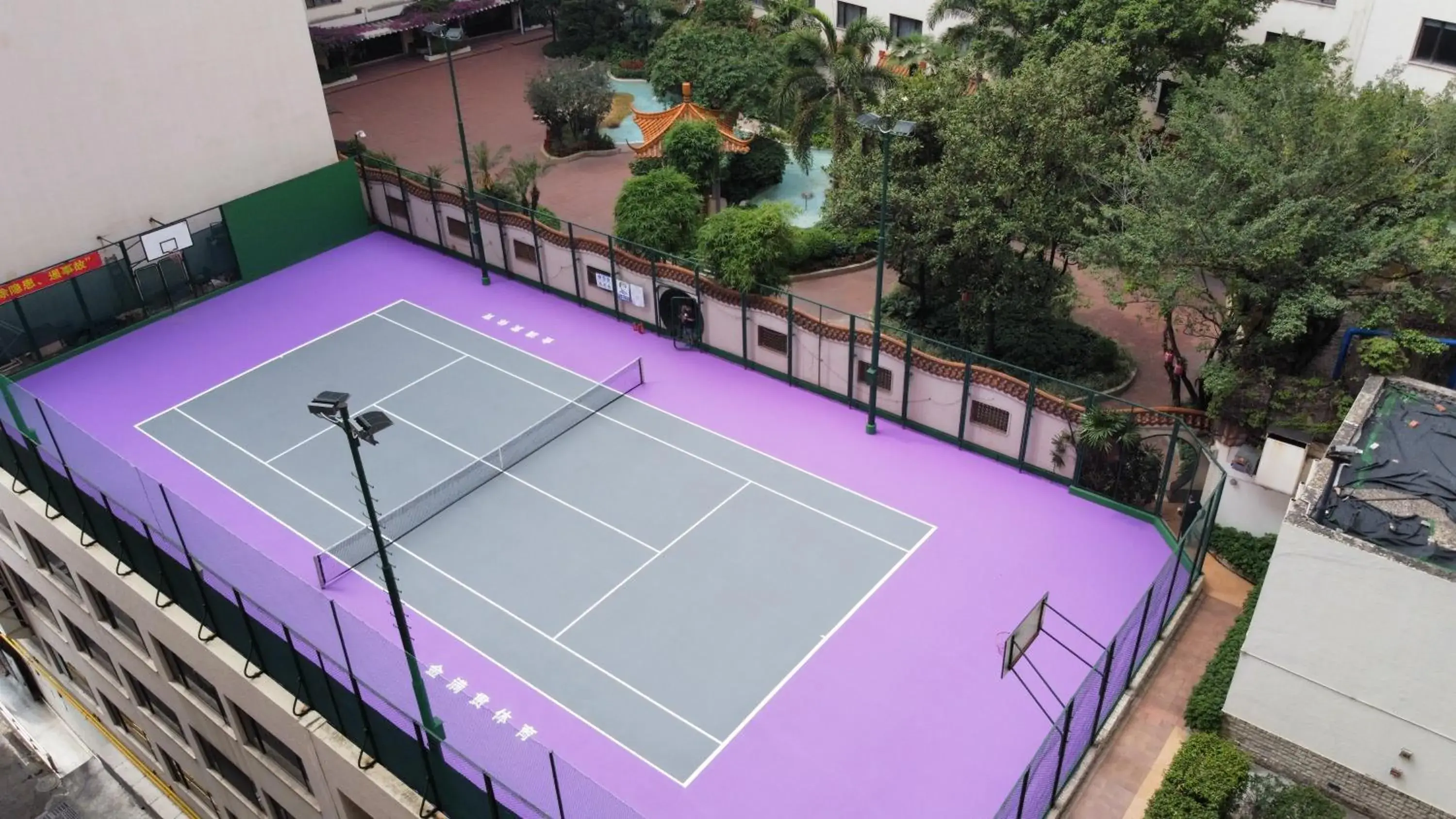 Tennis court in China Hotel