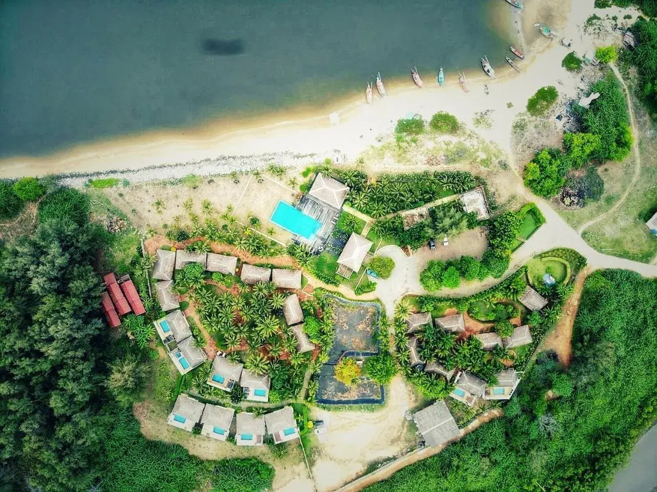 Garden, Bird's-eye View in Lawana Escape Beach Resort