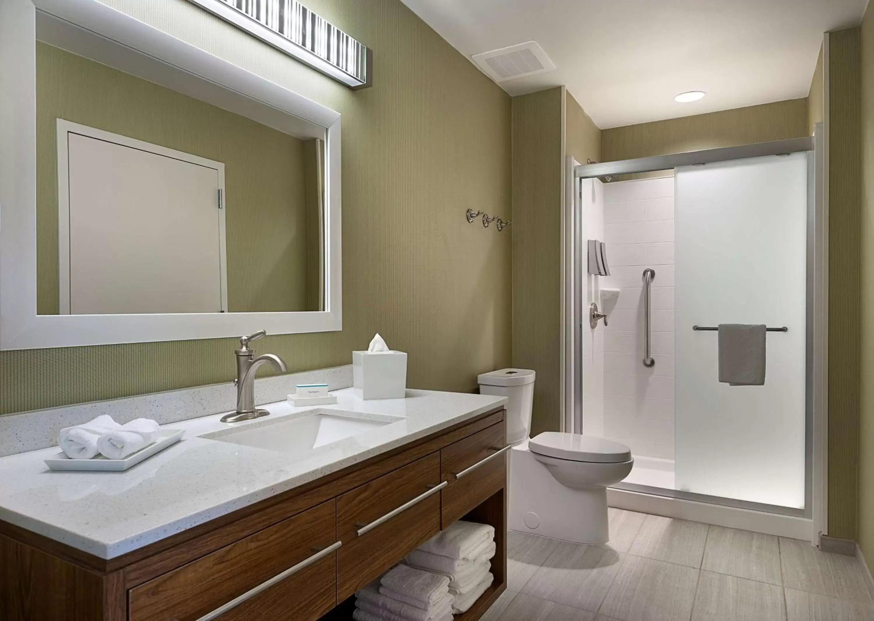 Bathroom in Home2 Suites by Hilton Greenville Airport