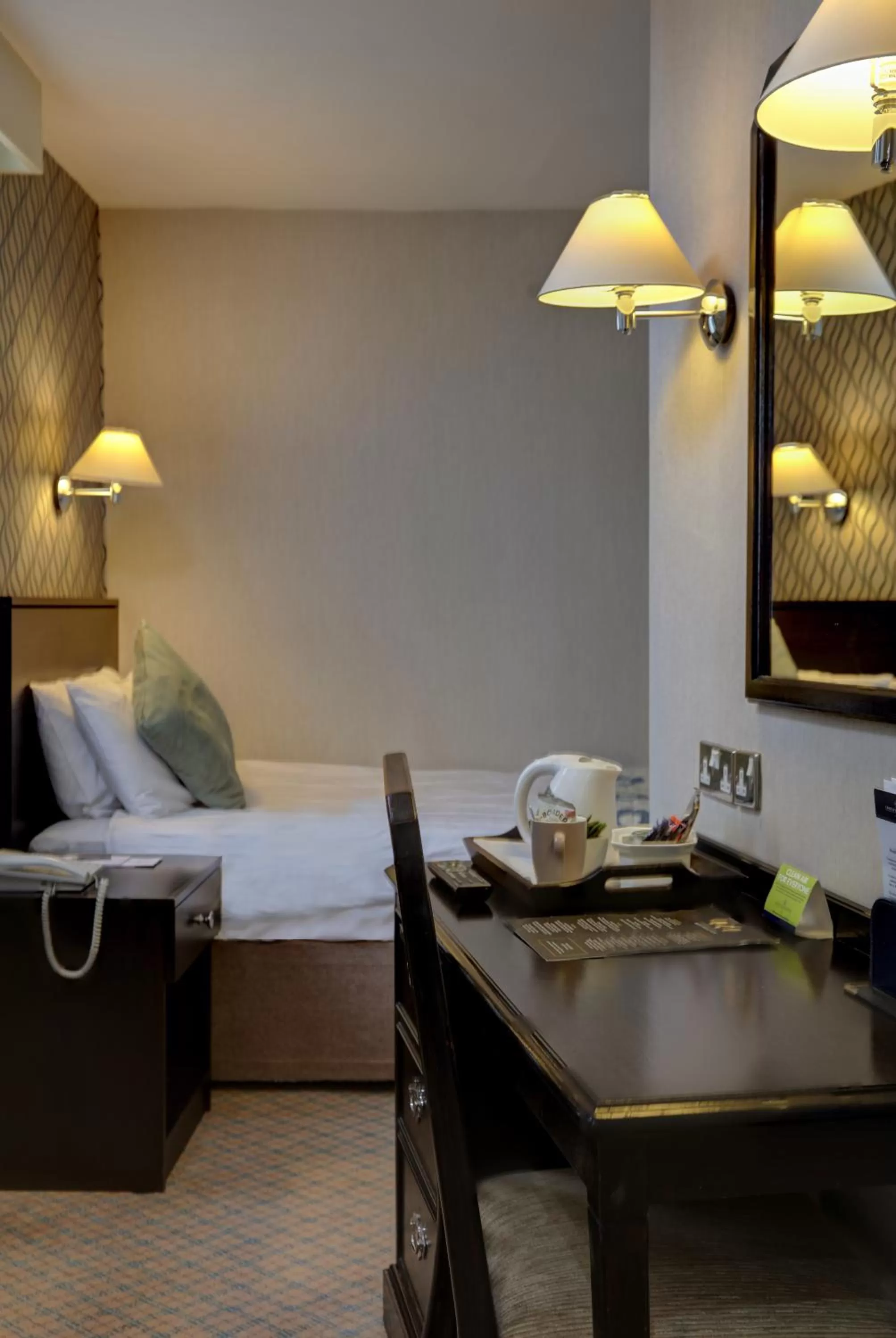 Bed in Crown & Mitre Hotel