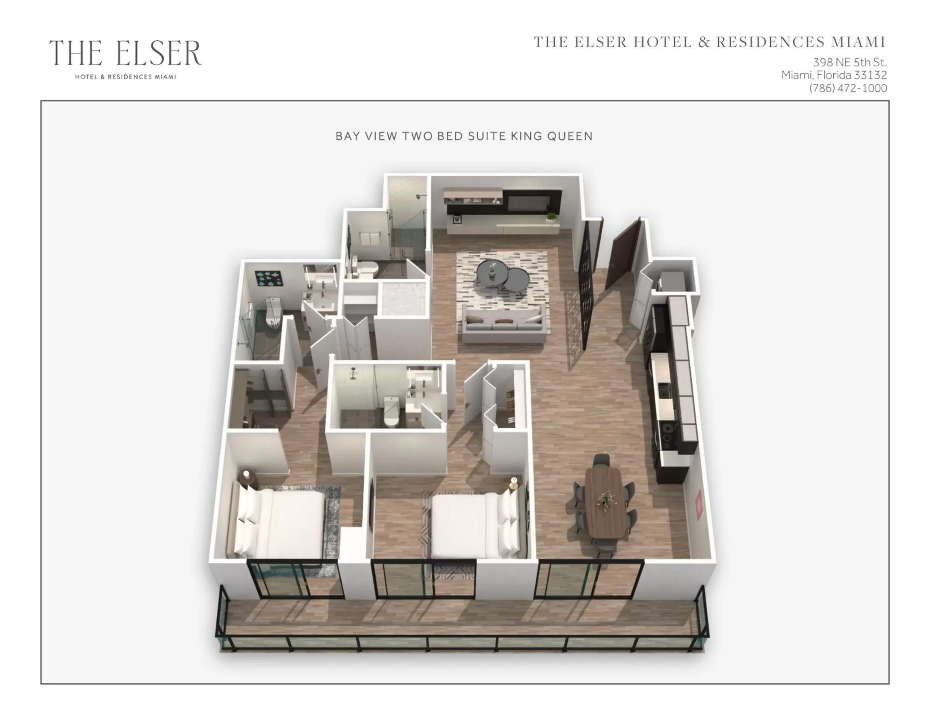 Floor Plan in The Elser Hotel Miami